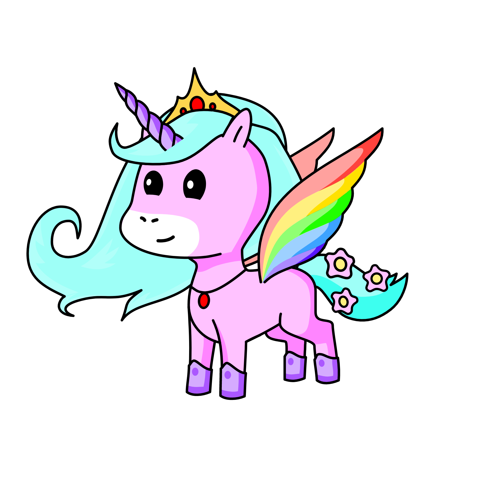 RULER OF ALL UNICORNS, THE MOST BEAUTIFUL UNICORN IN PAST, PRESENT AND FUTURE, EMPRESS AMELIA V, the unicorn