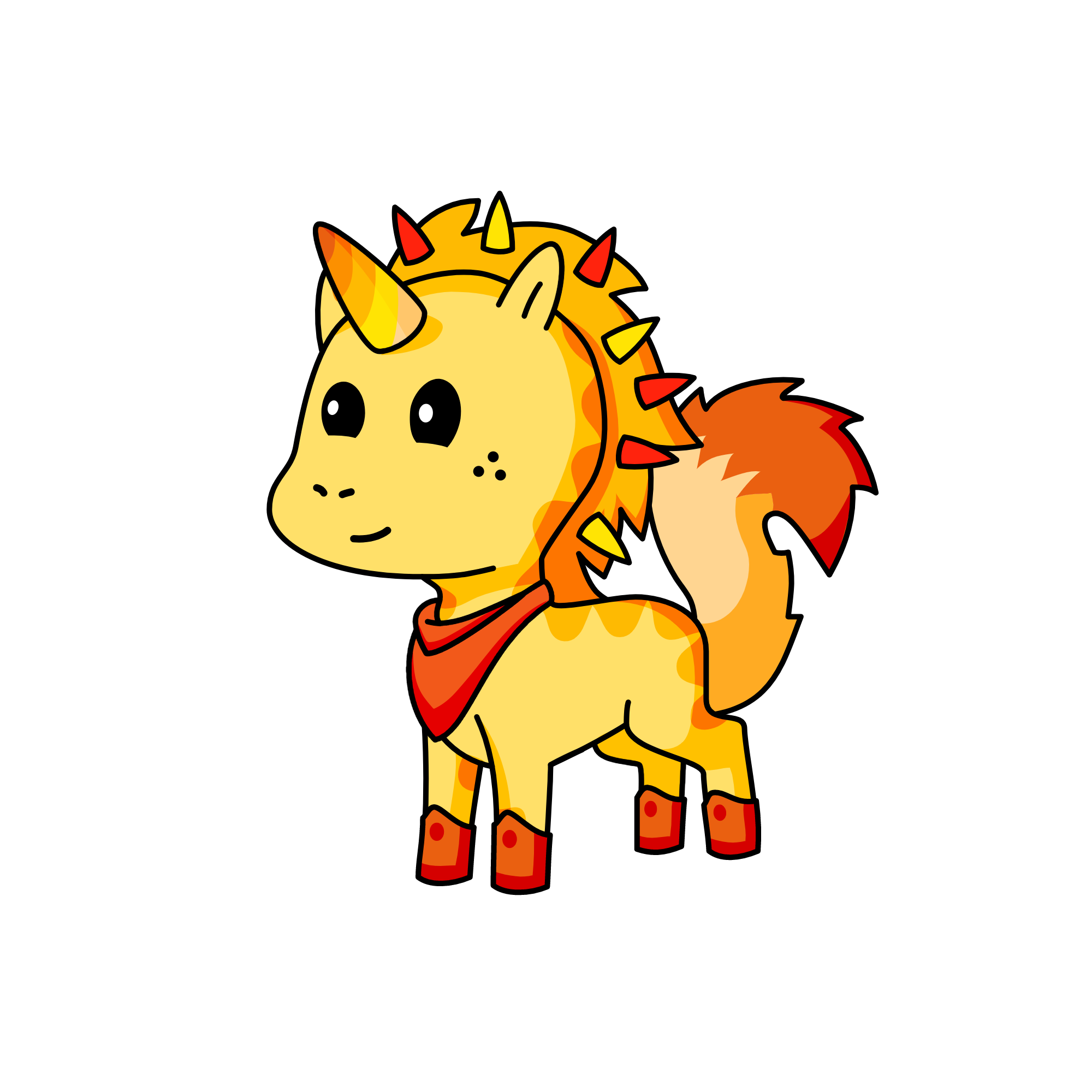 Lava, the unicorn