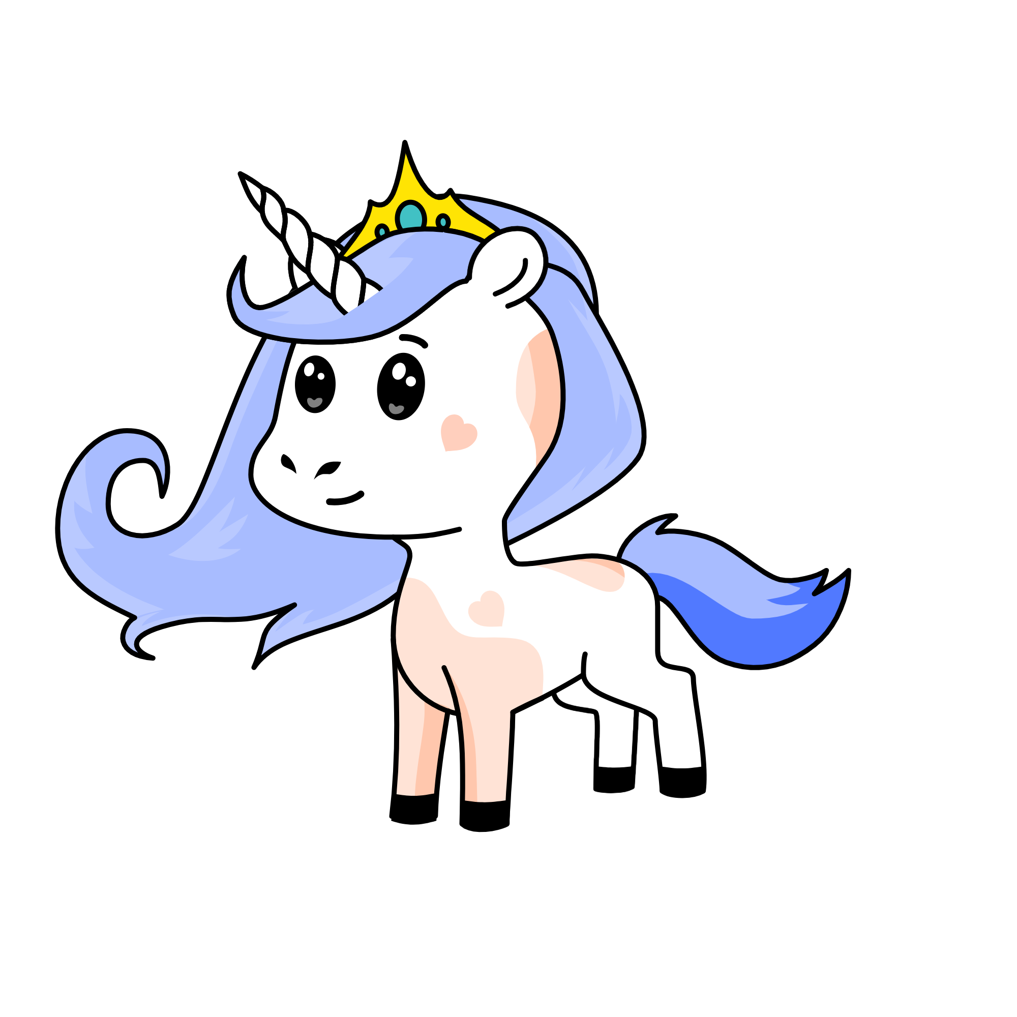 moonlight, the unicorn