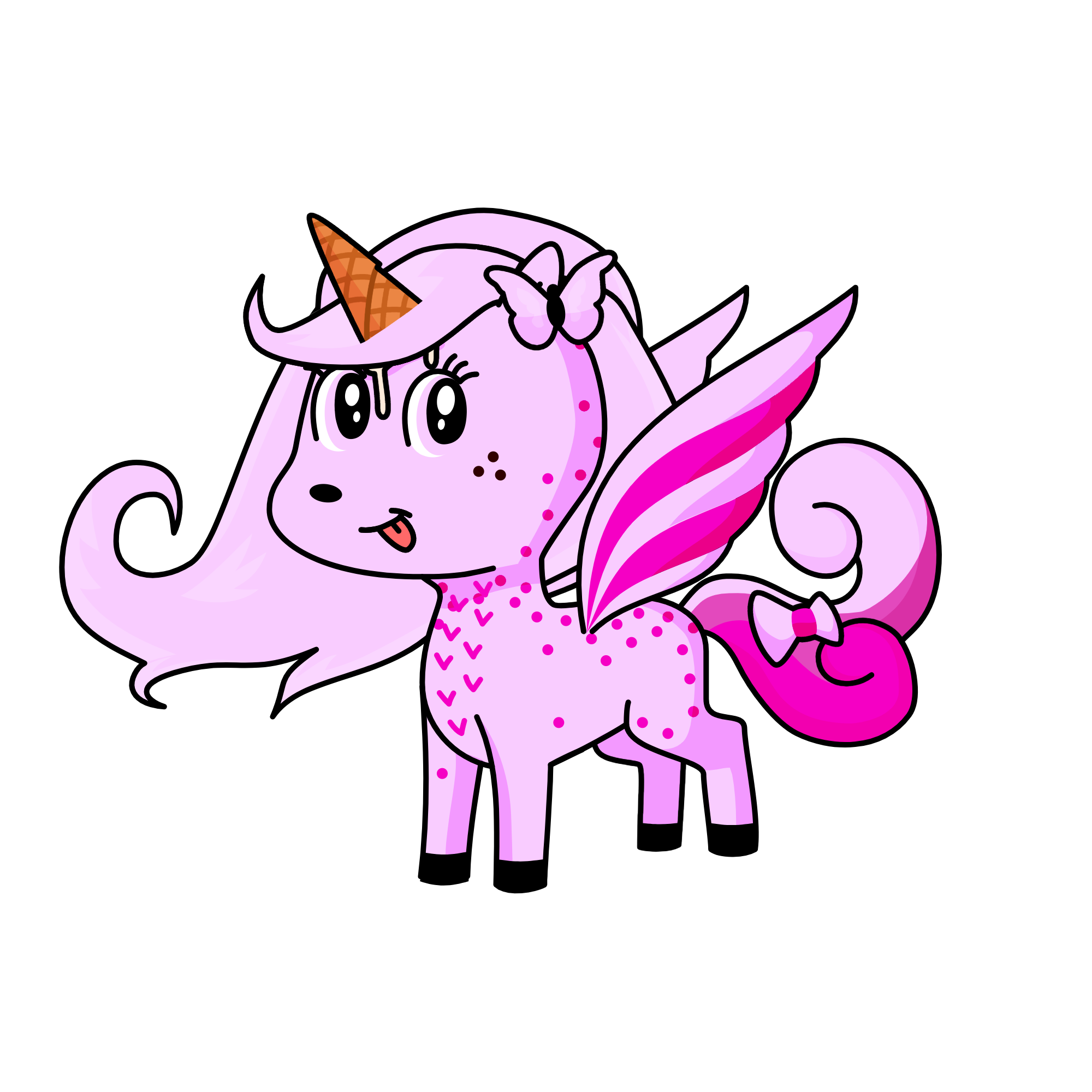 Starwberry Icecream, the unicorn