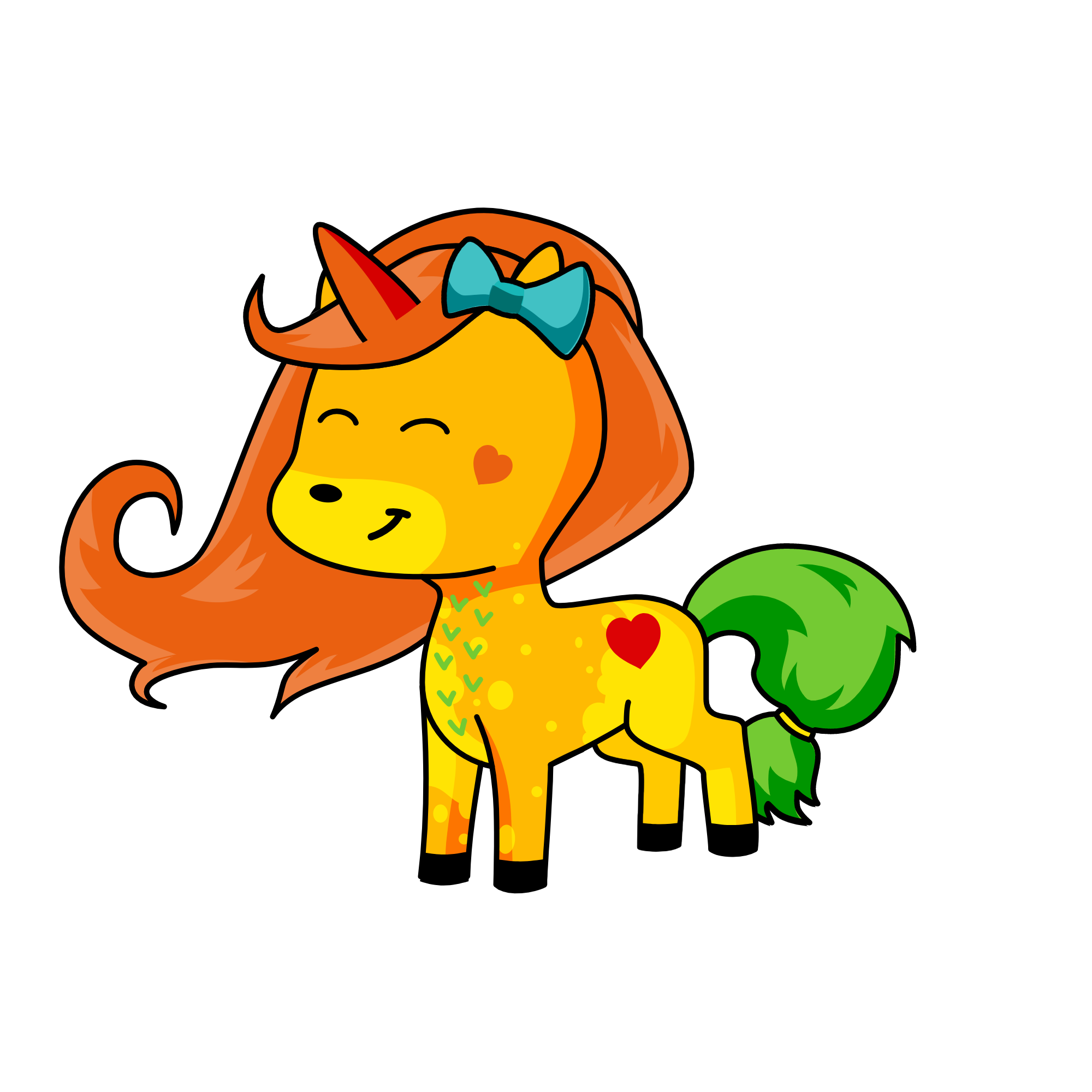 sunny day , the unicorn