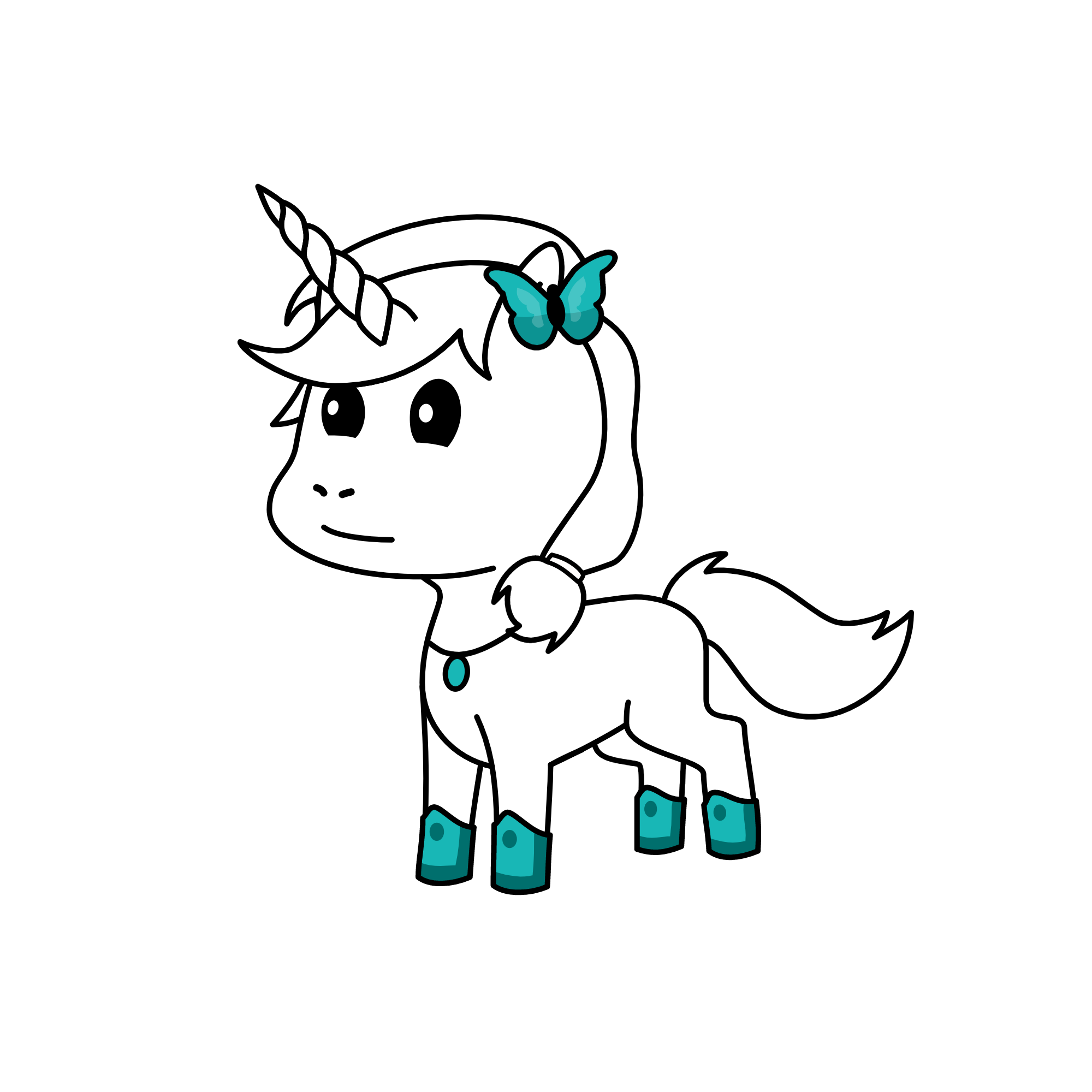 snow glow, the unicorn