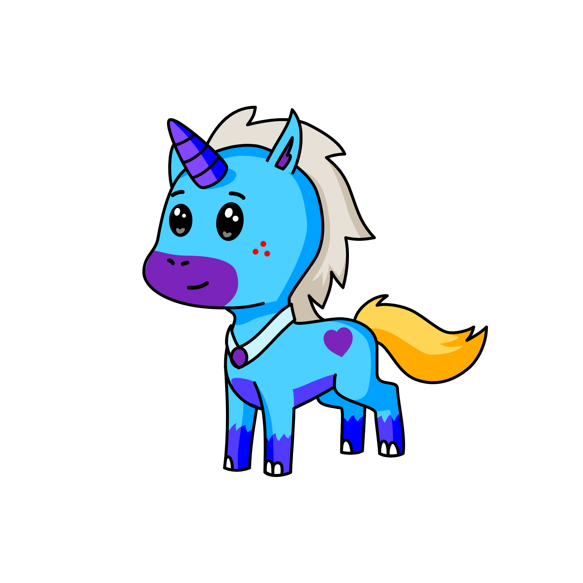 my winner, the unicorn