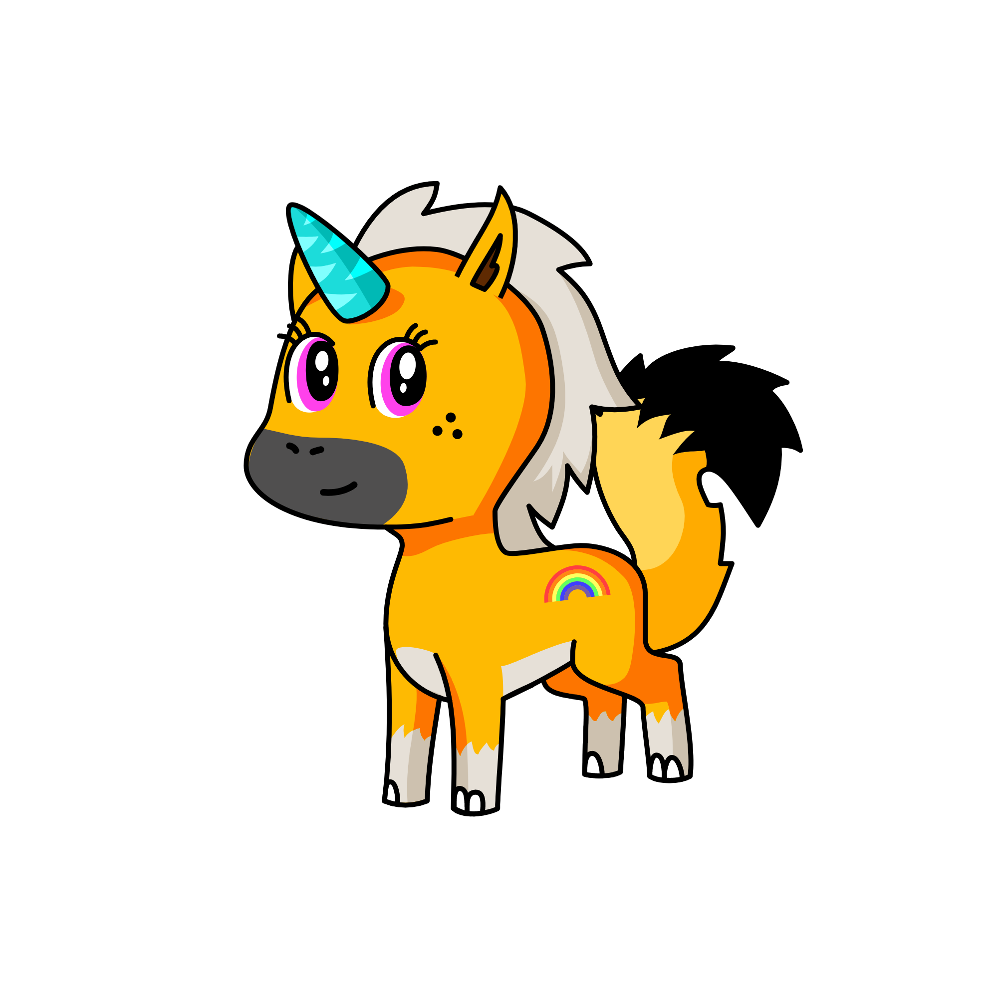squirrel, the unicorn