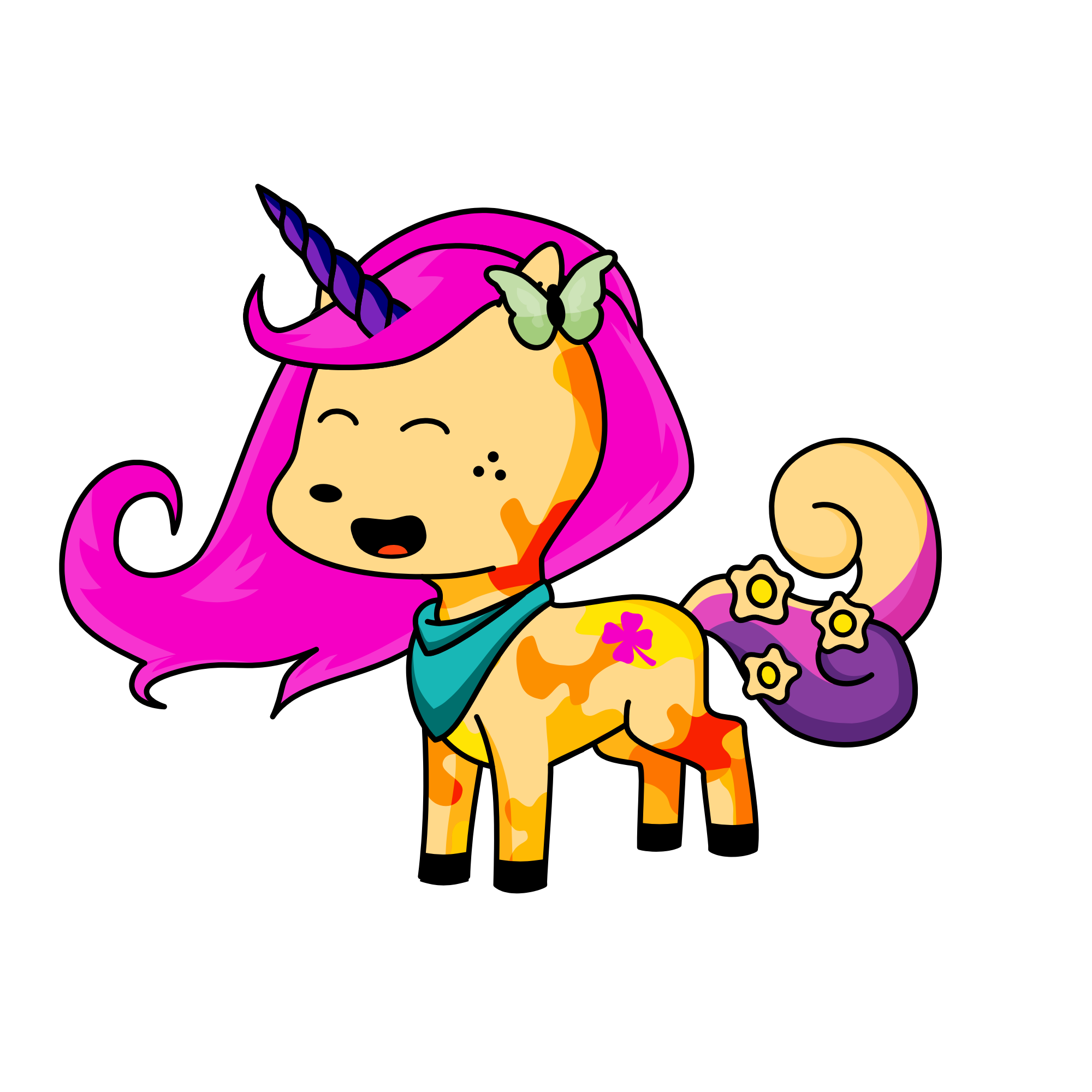 Cupcake, the unicorn