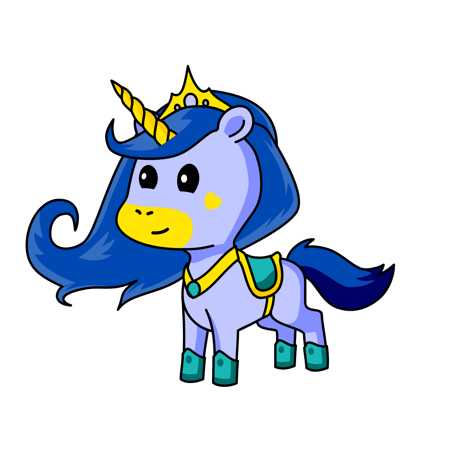 snow PRINCESS, the unicorn