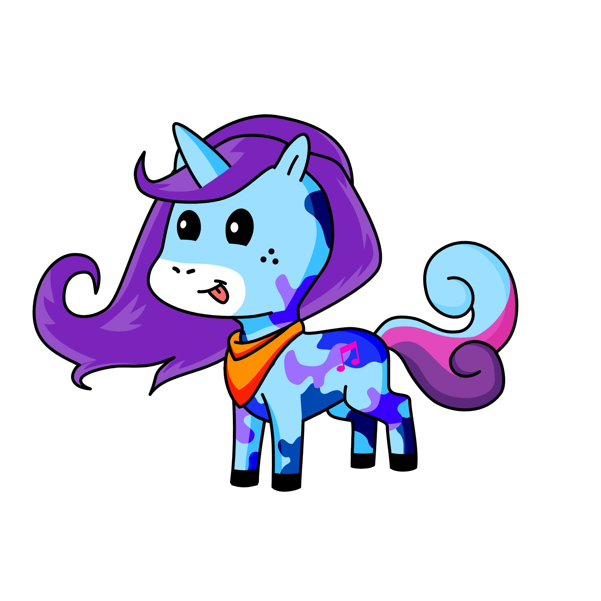 butterfly, the unicorn