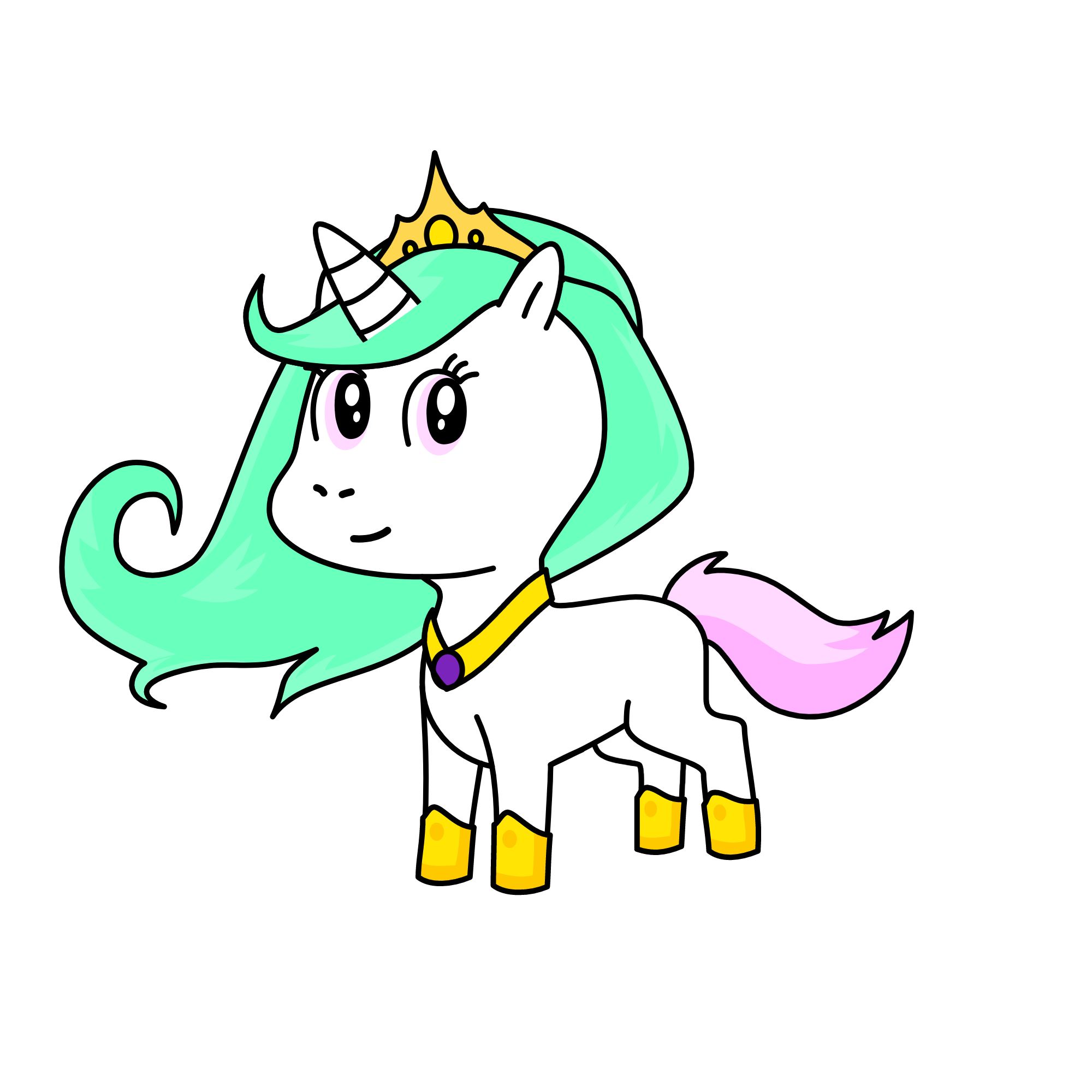 filly princess celestia, the unicorn