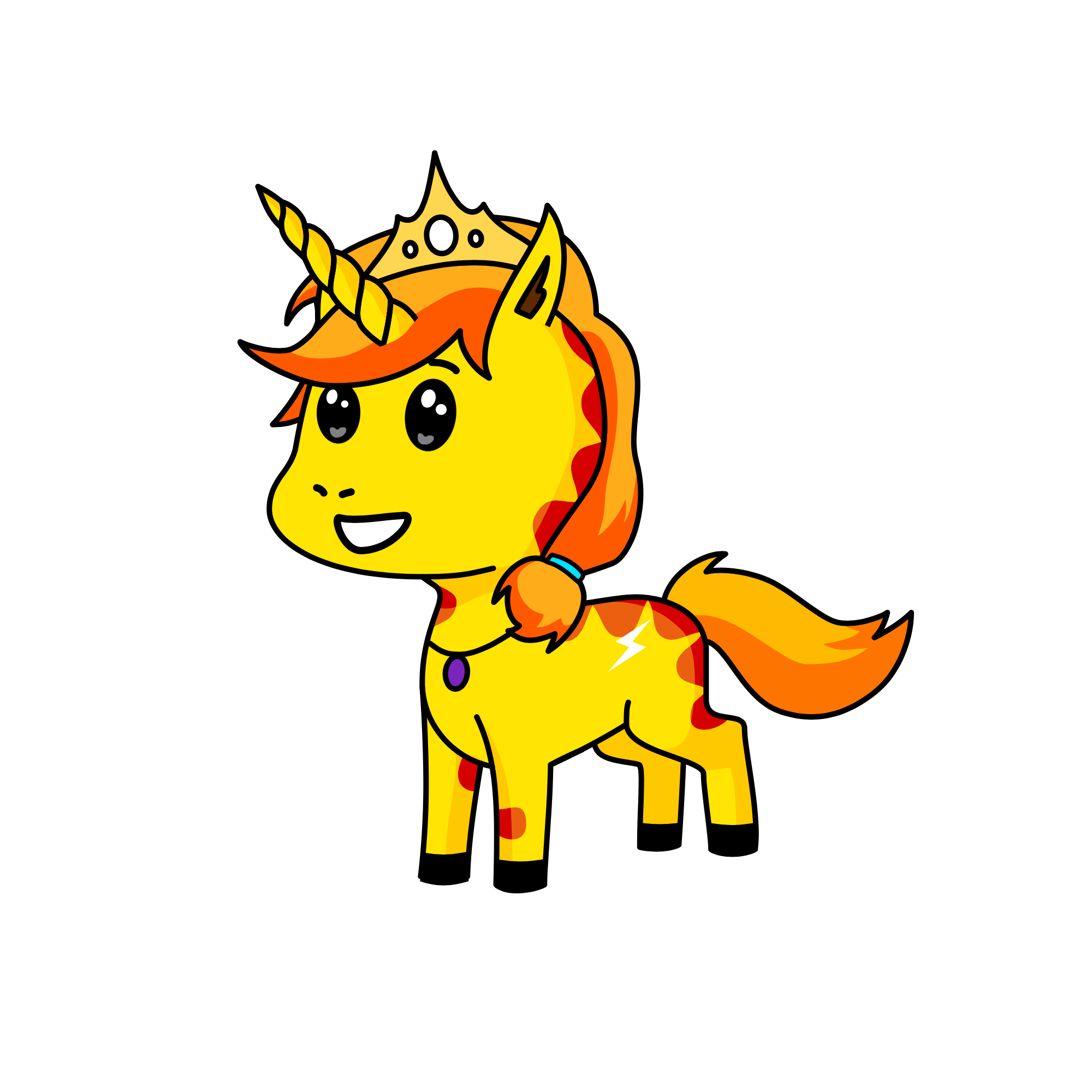 Princess Golden, the unicorn