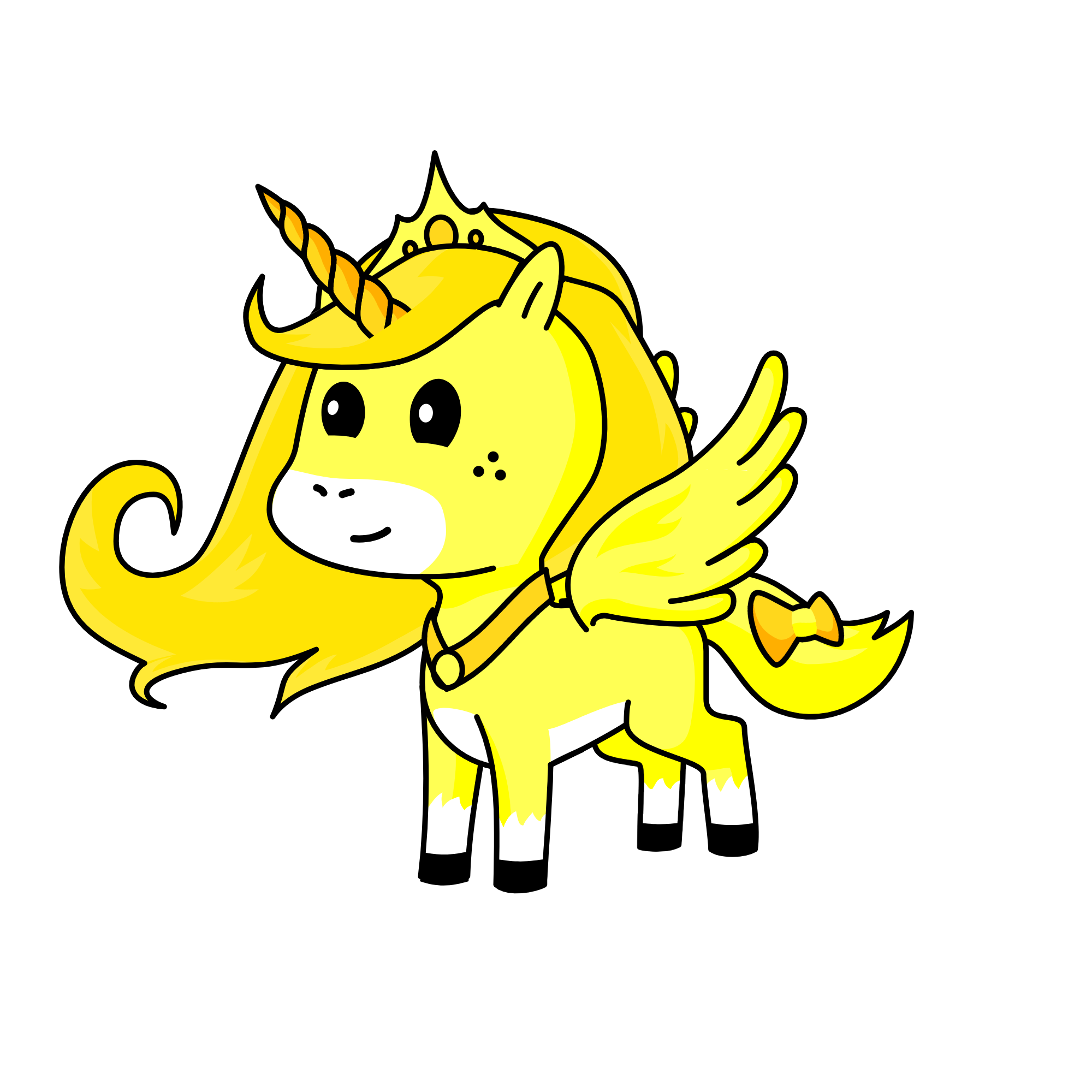 Goldie, the unicorn