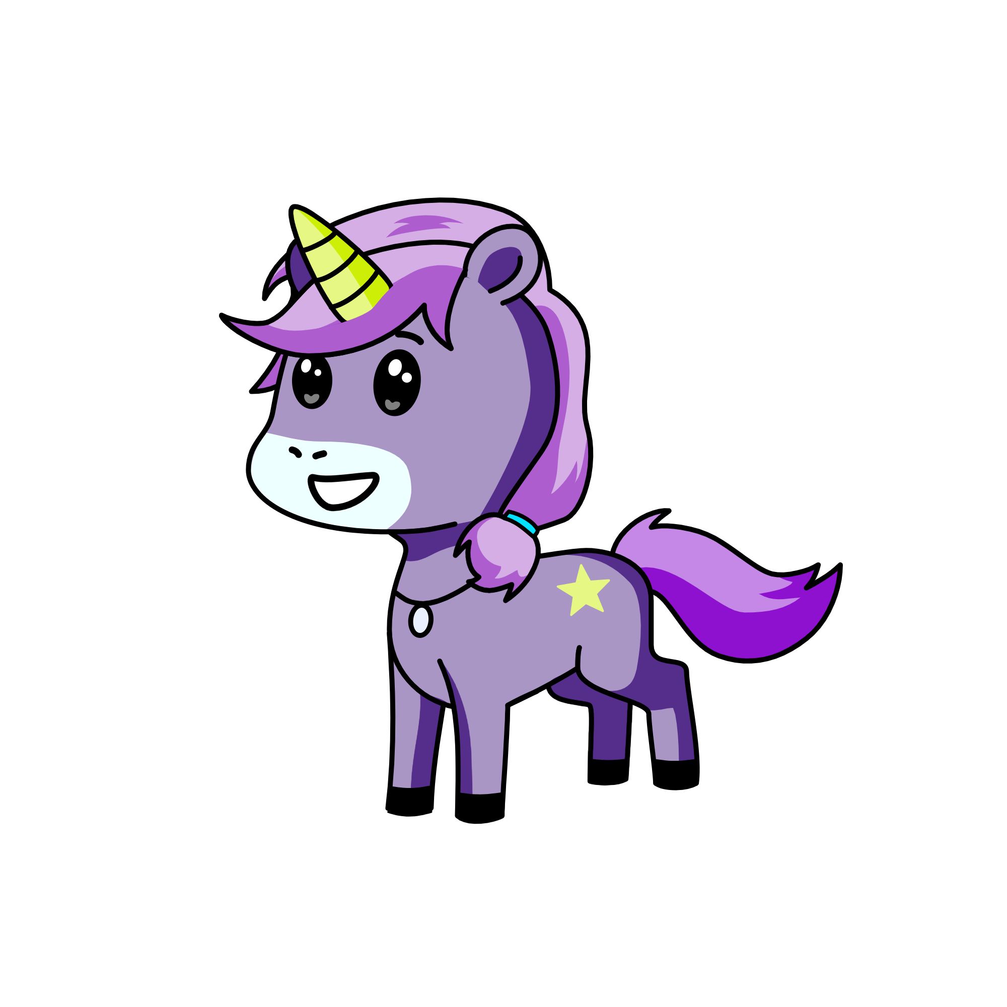 Fluffy, the unicorn