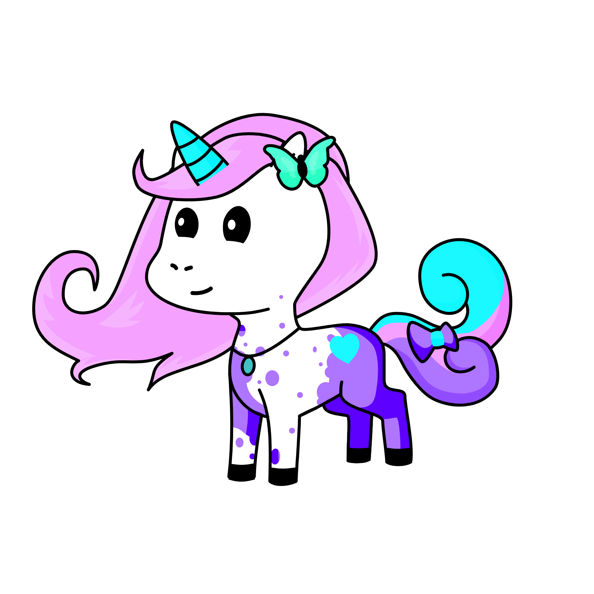 Candy, the unicorn