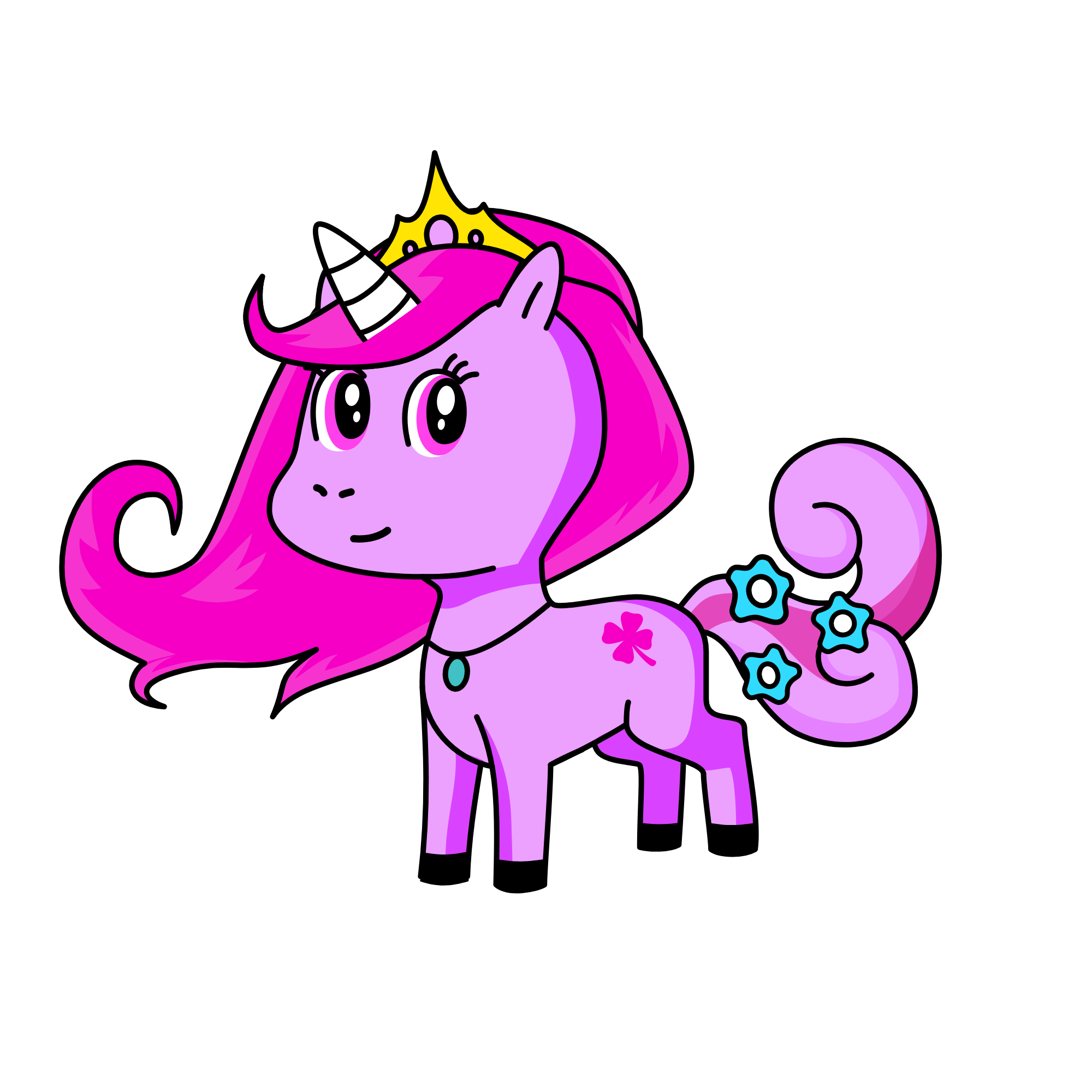 Da purple princess., the unicorn