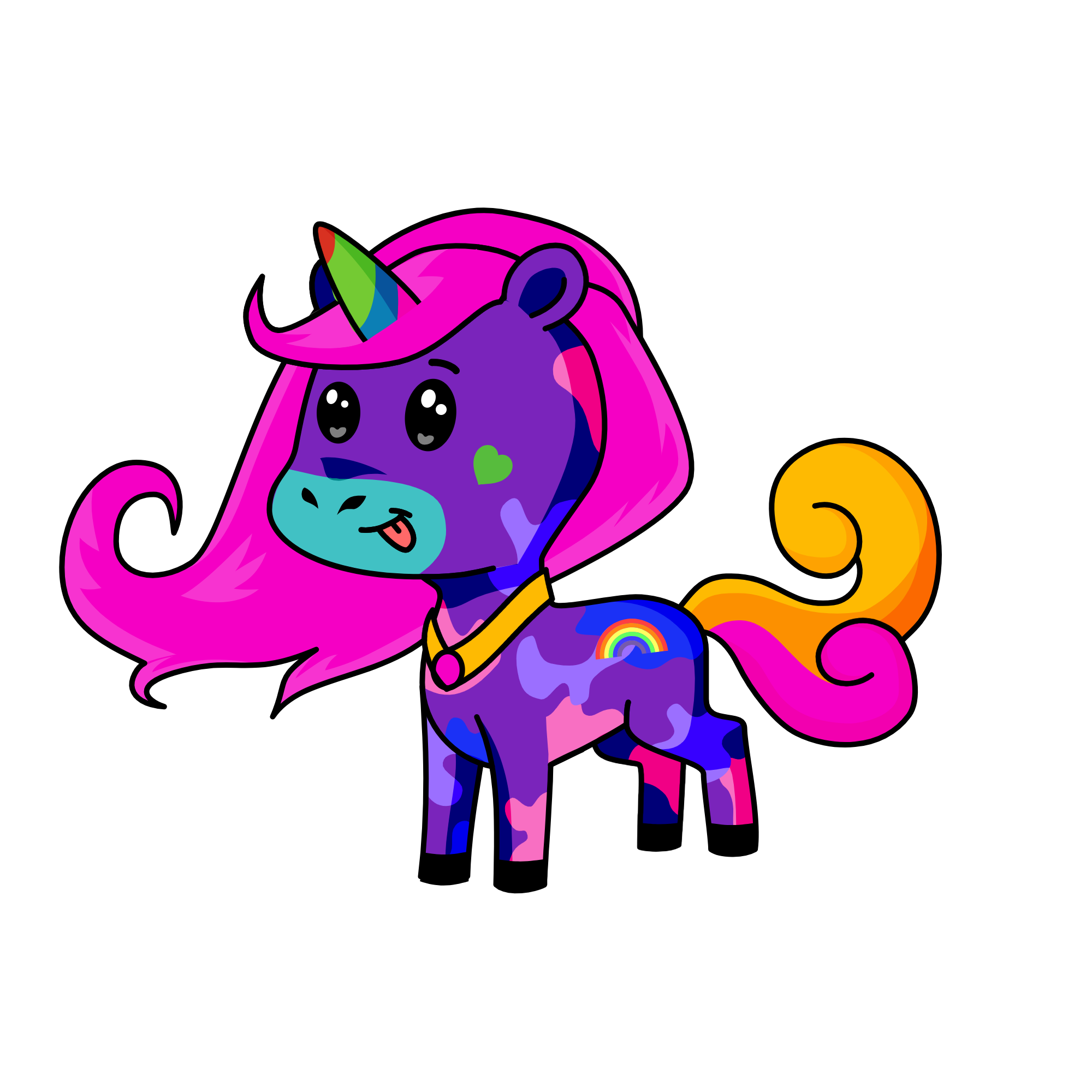 rose, the unicorn