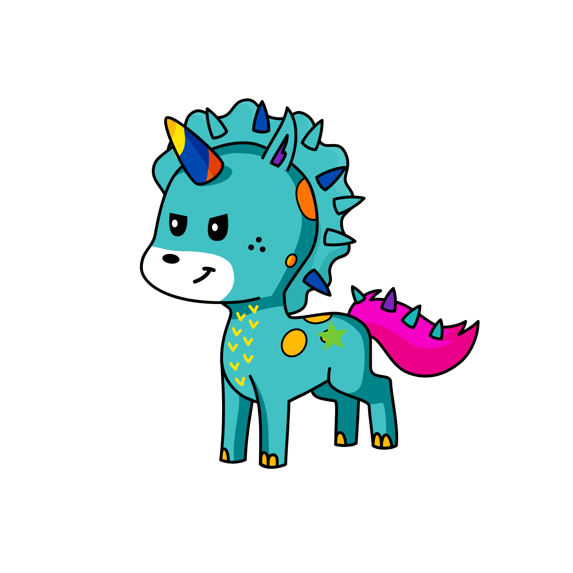 Peacock is a dummy, the unicorn