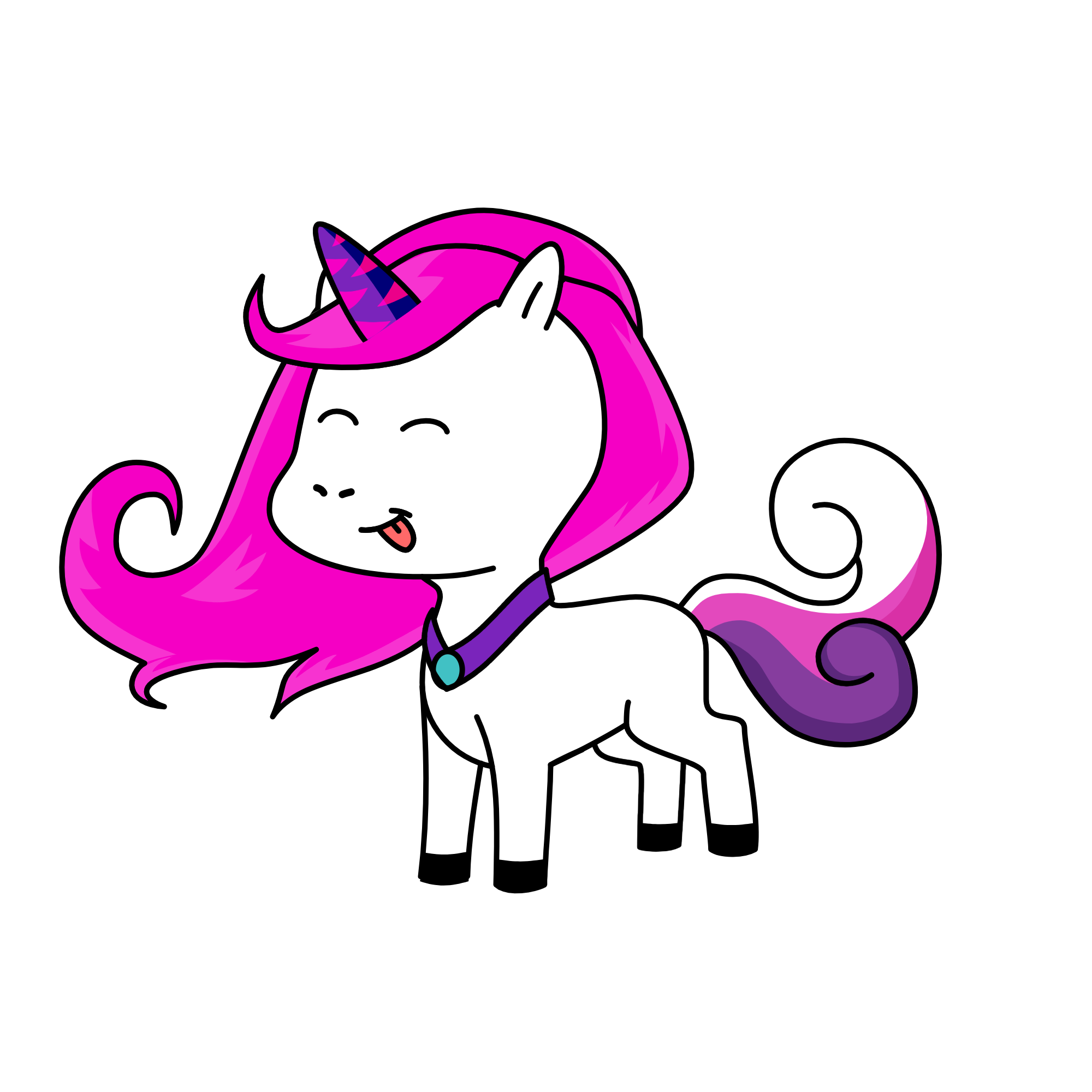 Mia the most evil and mean unicorn that ever lived. You don't want to cross her path, you would live, the unicorn