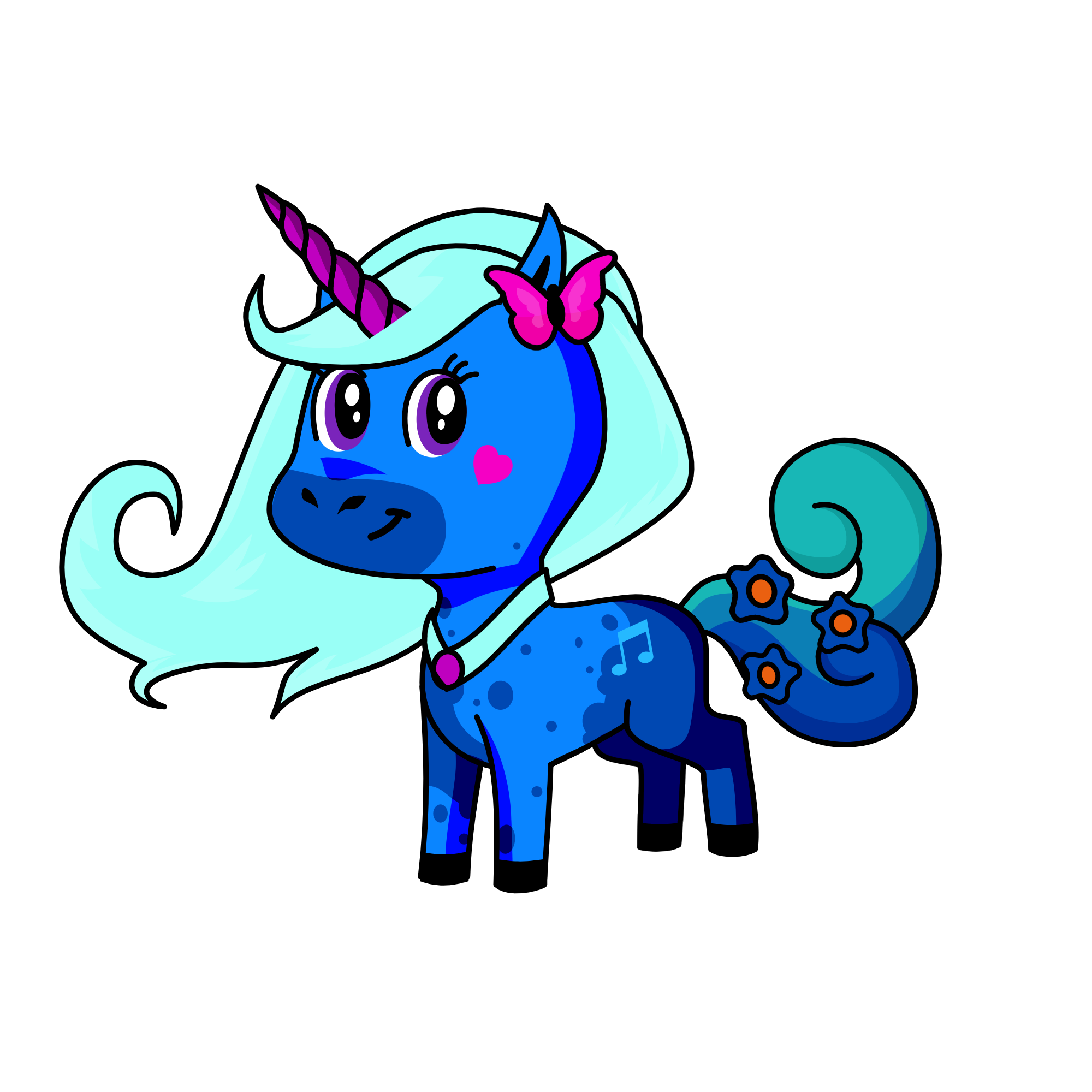 Night Wisp, the unicorn