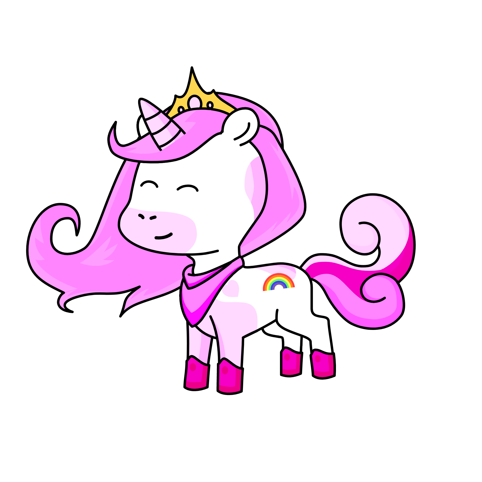 Princess Pink Pastel, the unicorn