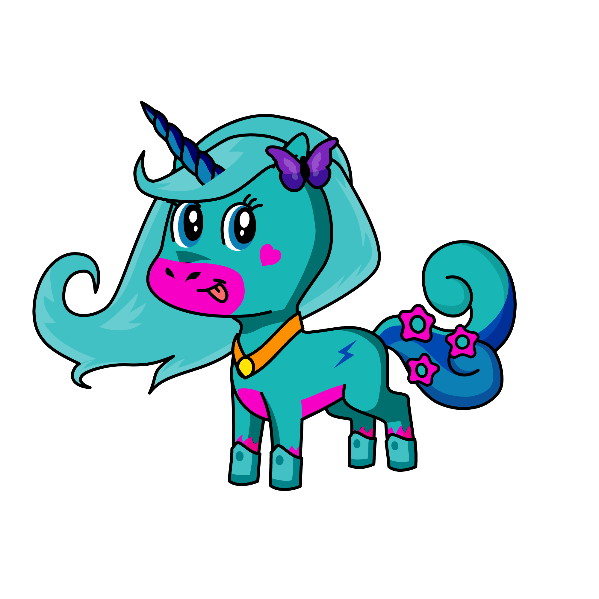 showy, the unicorn