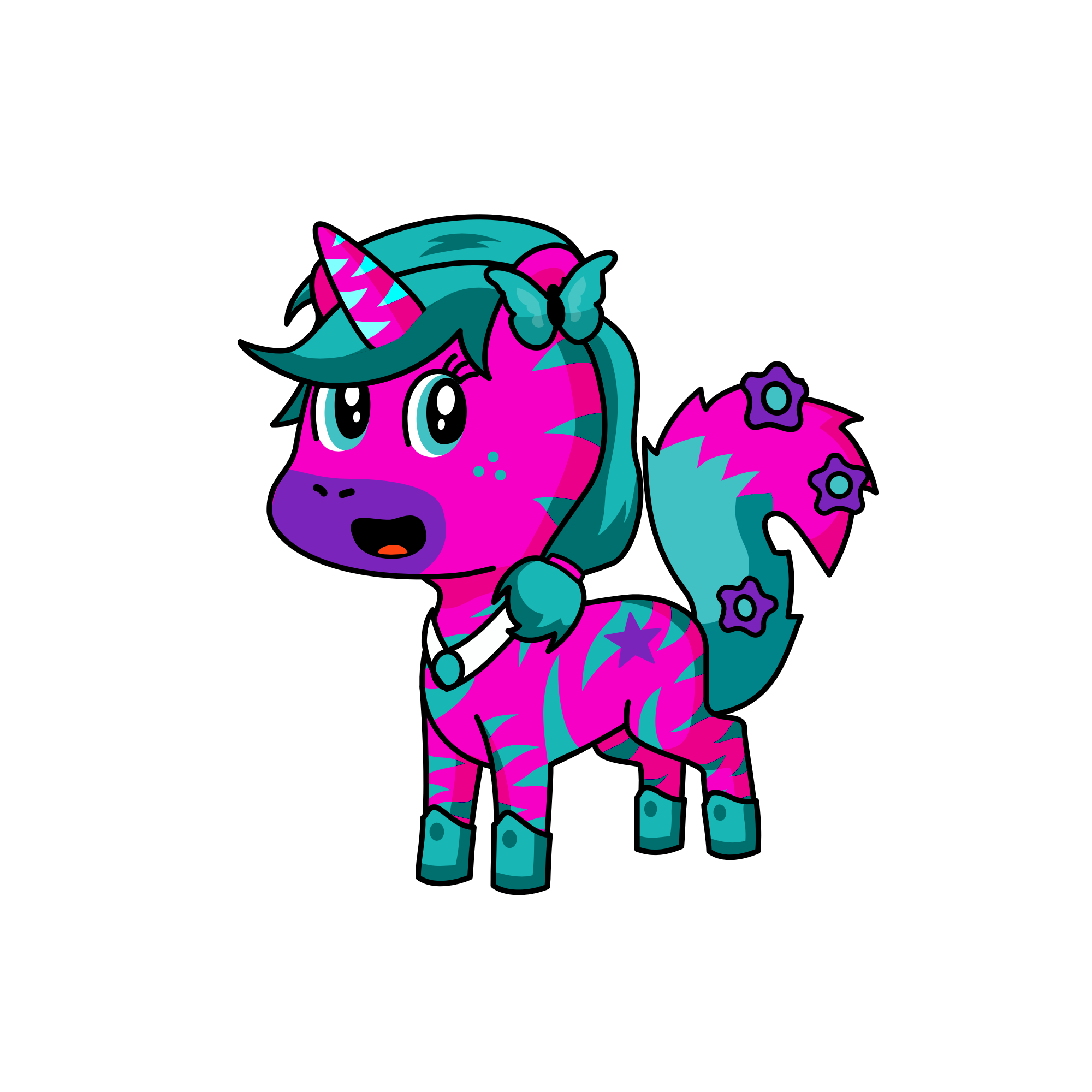 Starry Zebra, the unicorn