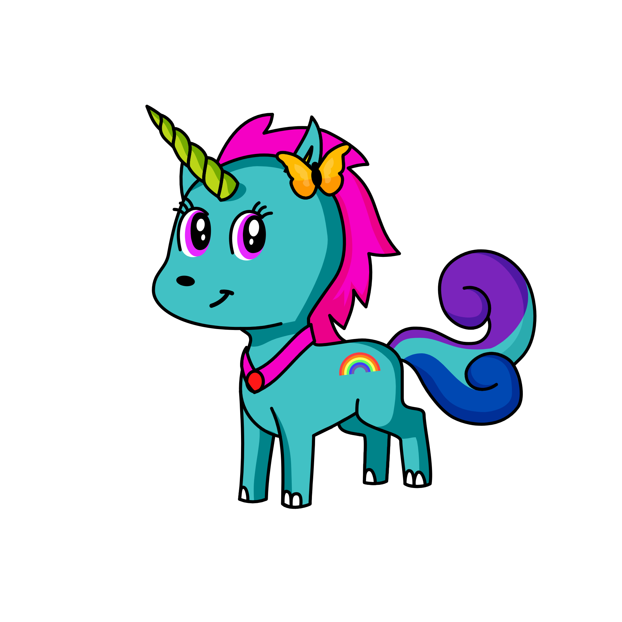 colourful, the unicorn