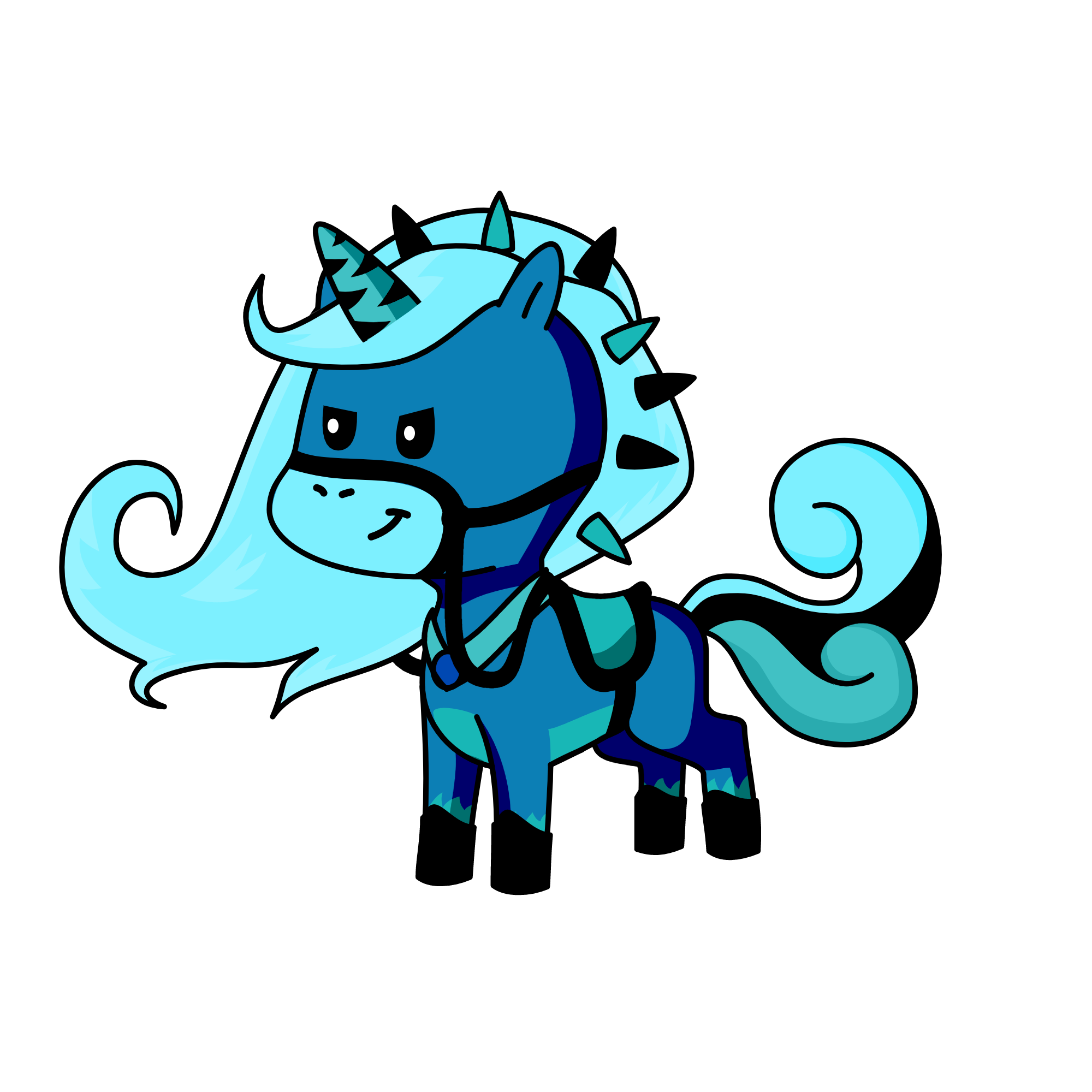 Молния, the unicorn