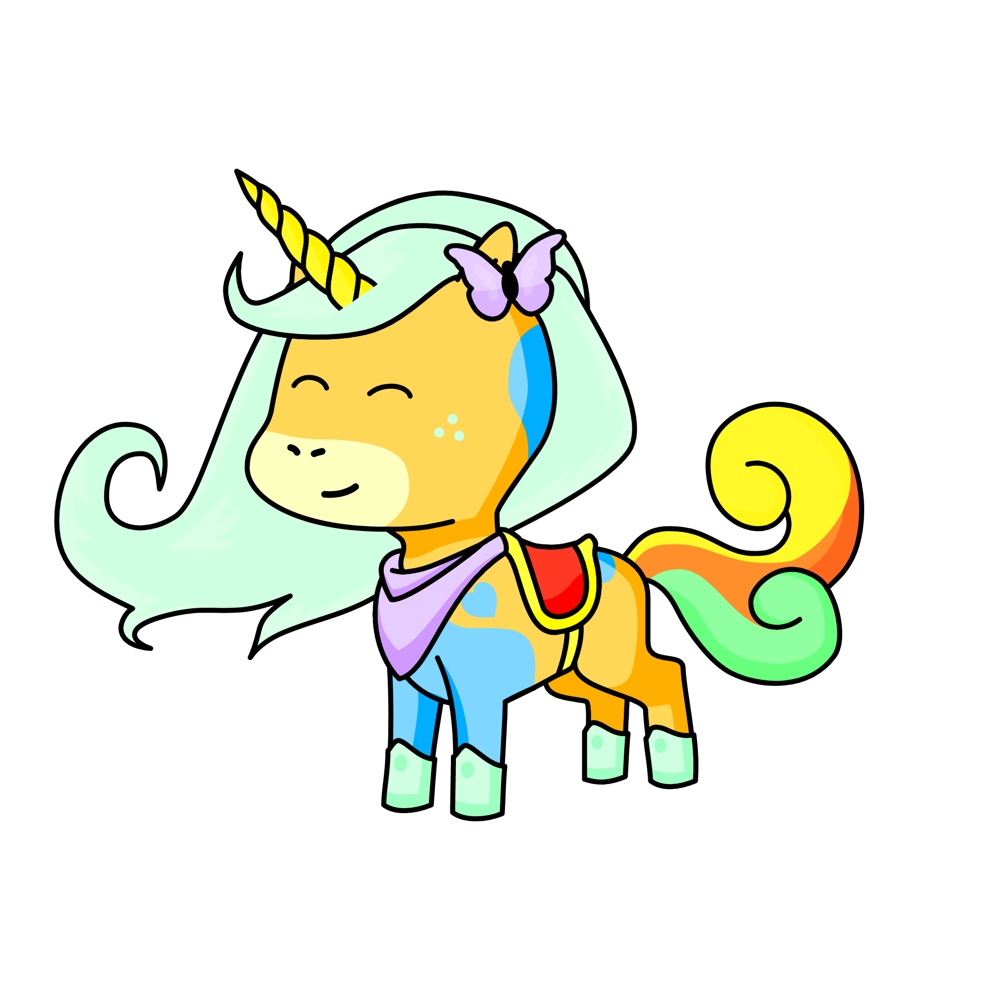 Salty, the unicorn