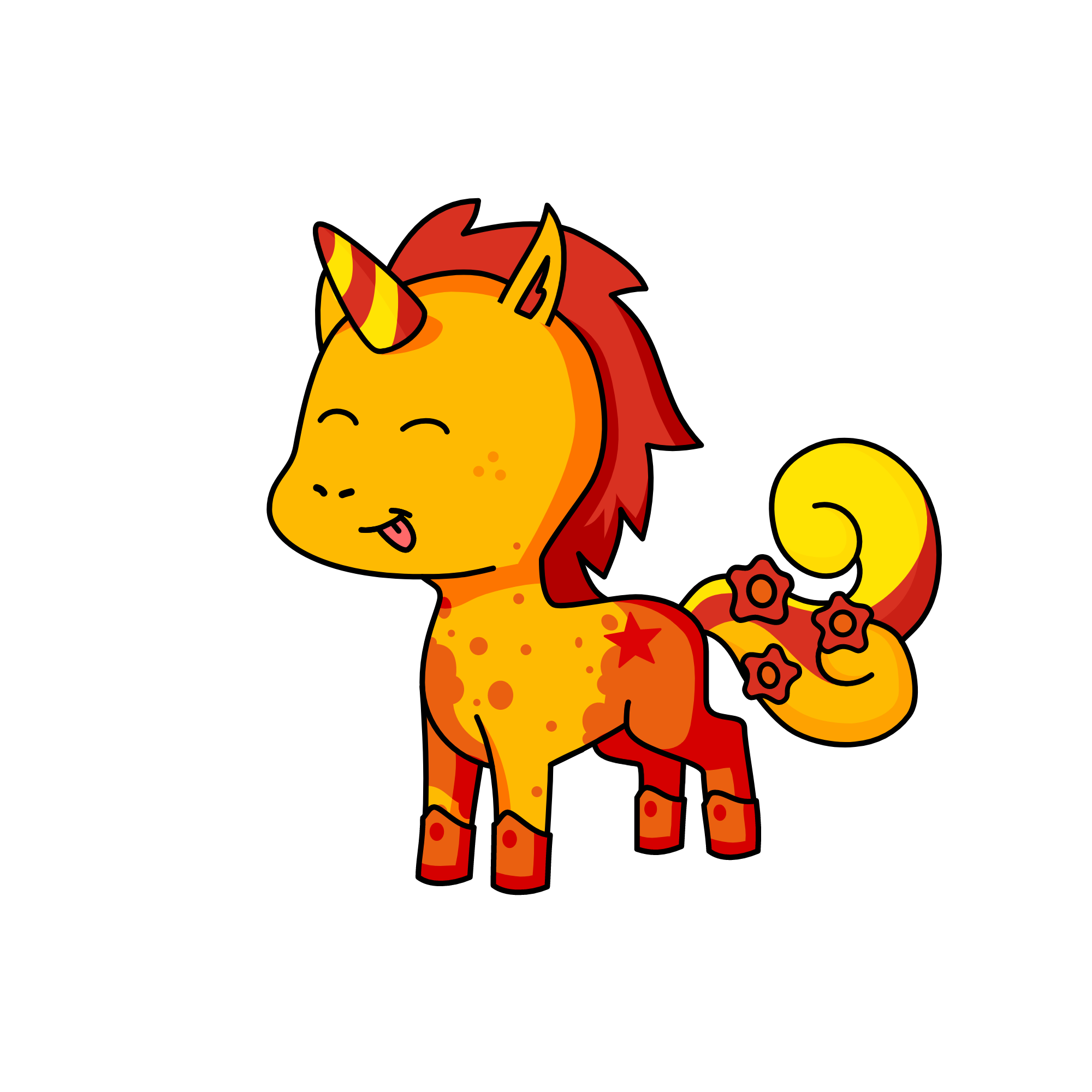 fire fred, the unicorn