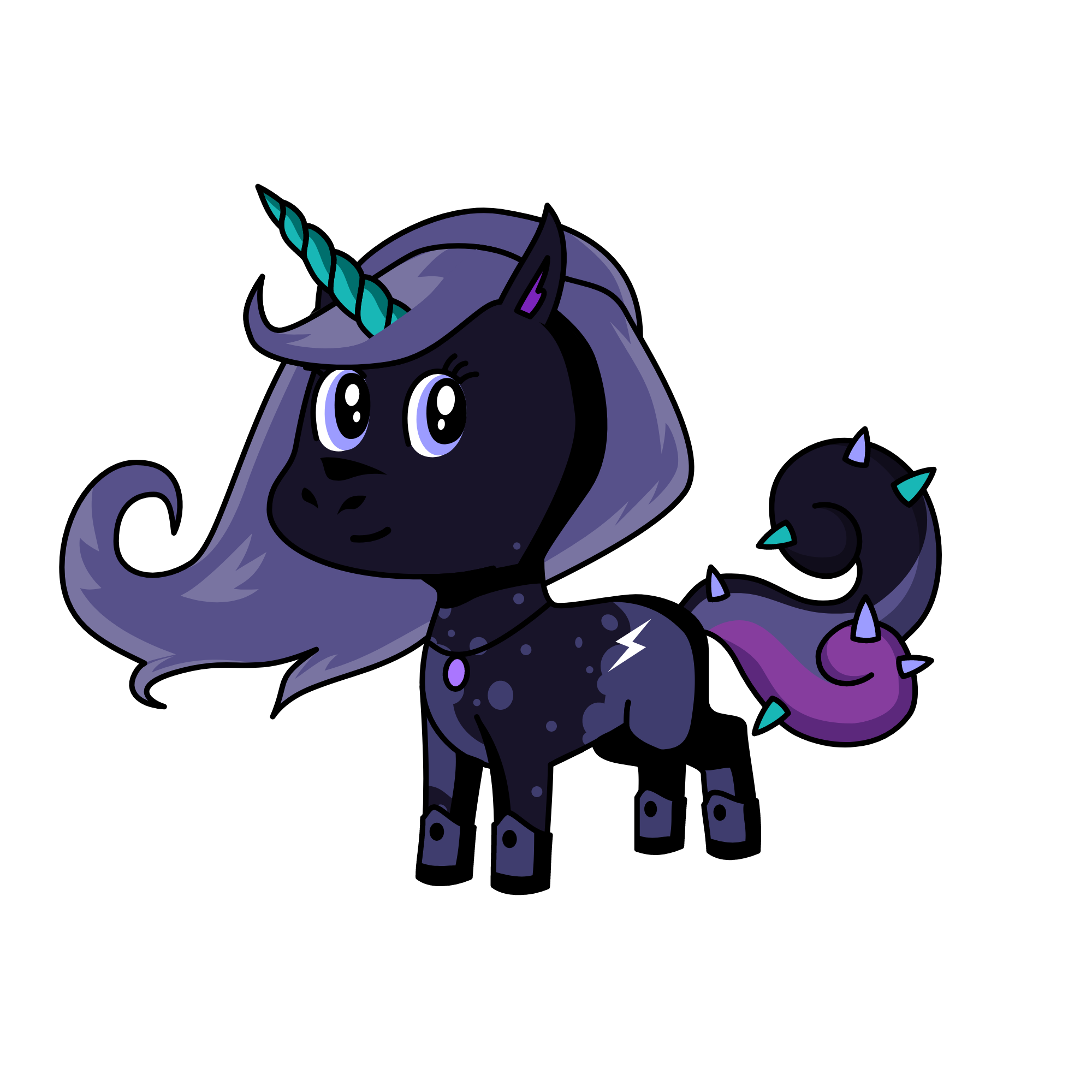 Moonlight, the unicorn
