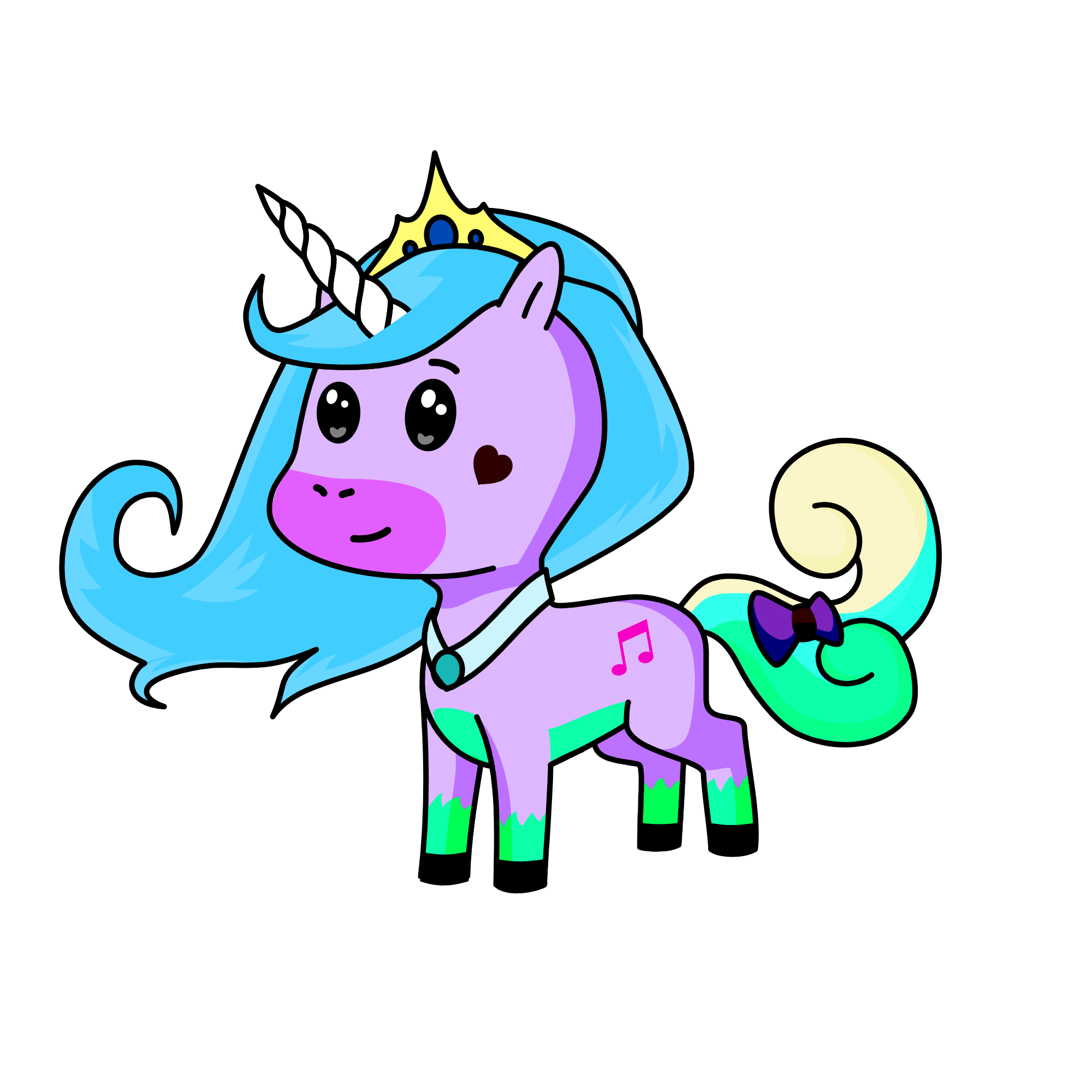 Yasmine, Duchess of Unicornia, the unicorn