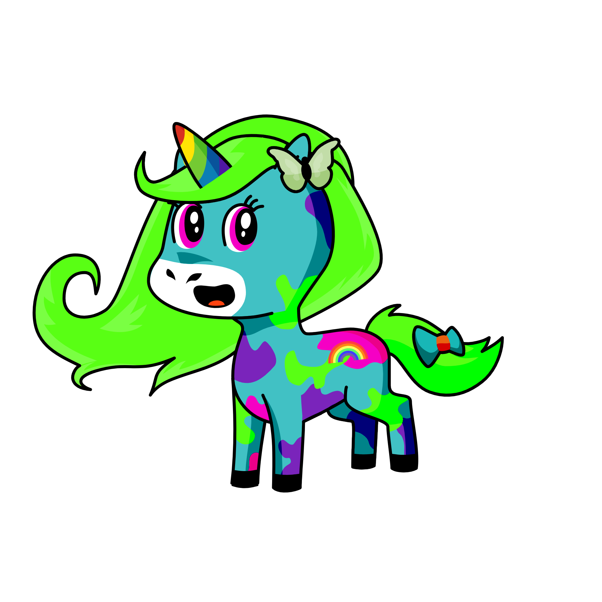 rainbow, the unicorn