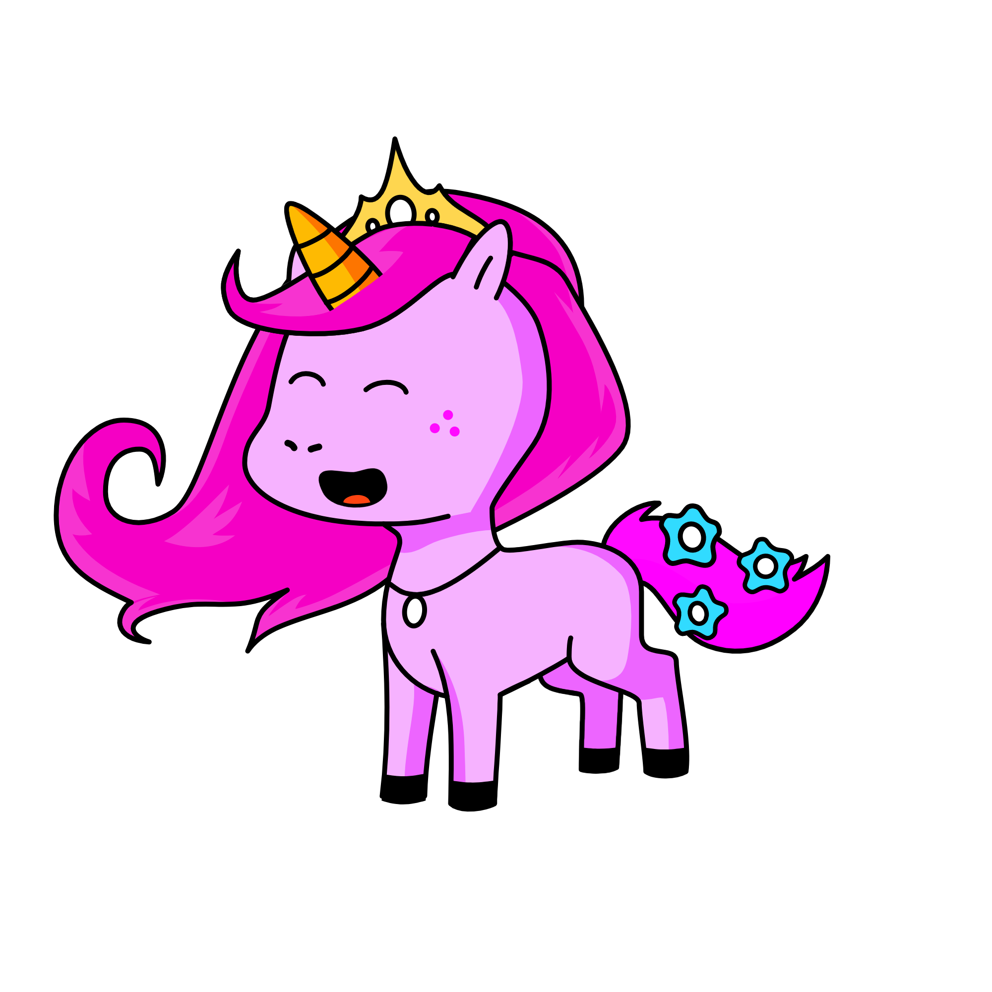 CandyCorn Ruler of the Cotton Candy Nation, the unicorn