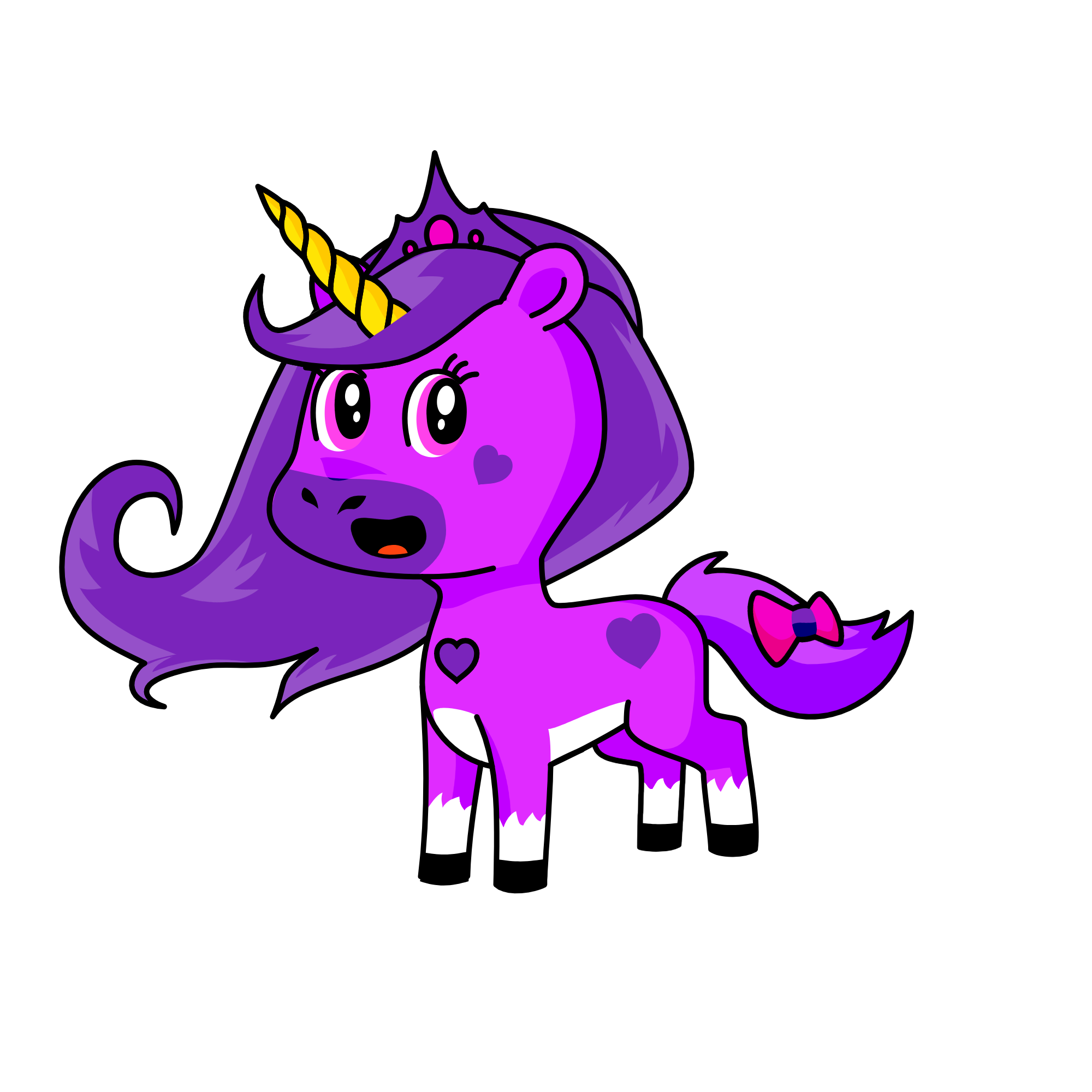 VIOLET, the unicorn