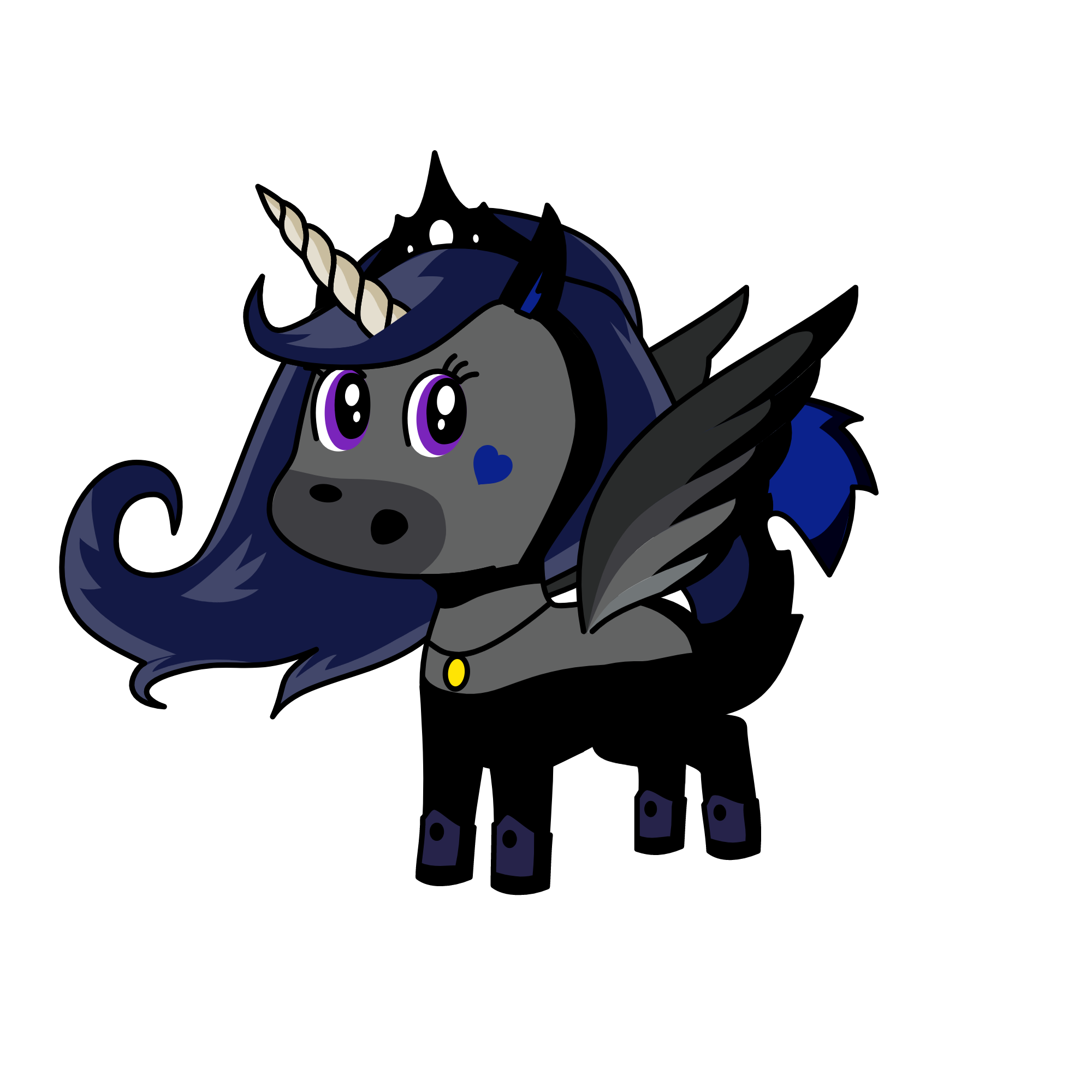 Midnight luna, the unicorn
