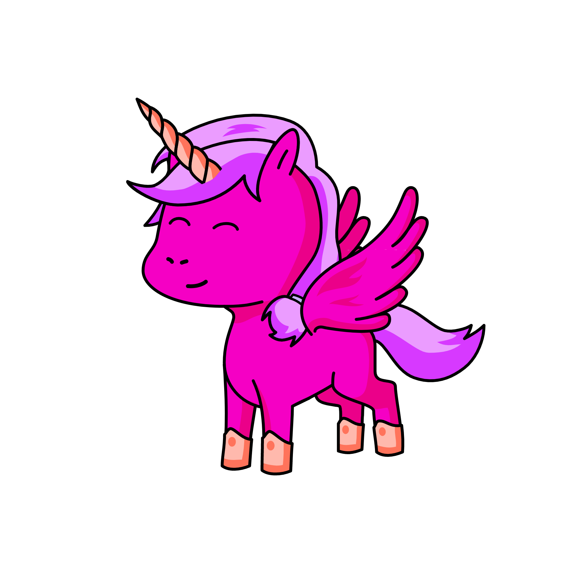 Pinki, the unicorn
