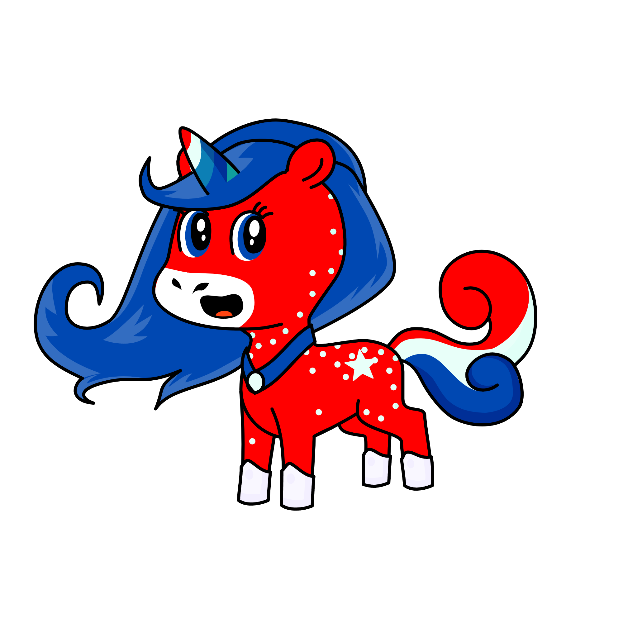 Amierica, the unicorn