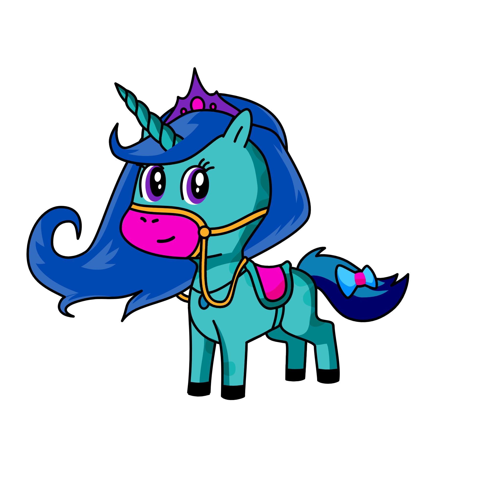 snowy, the unicorn