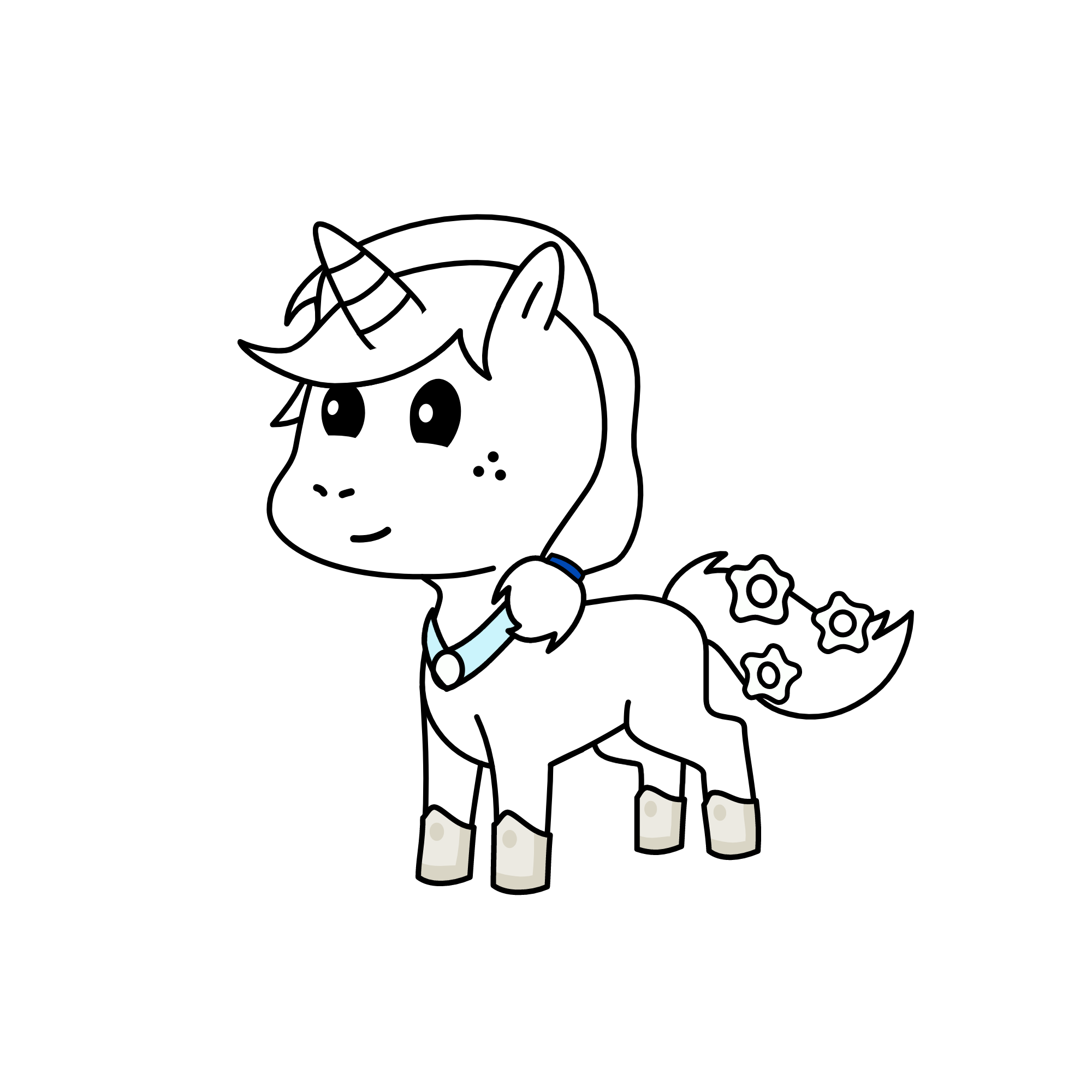 Crystal Assistant to the Queen of Snow, the unicorn
