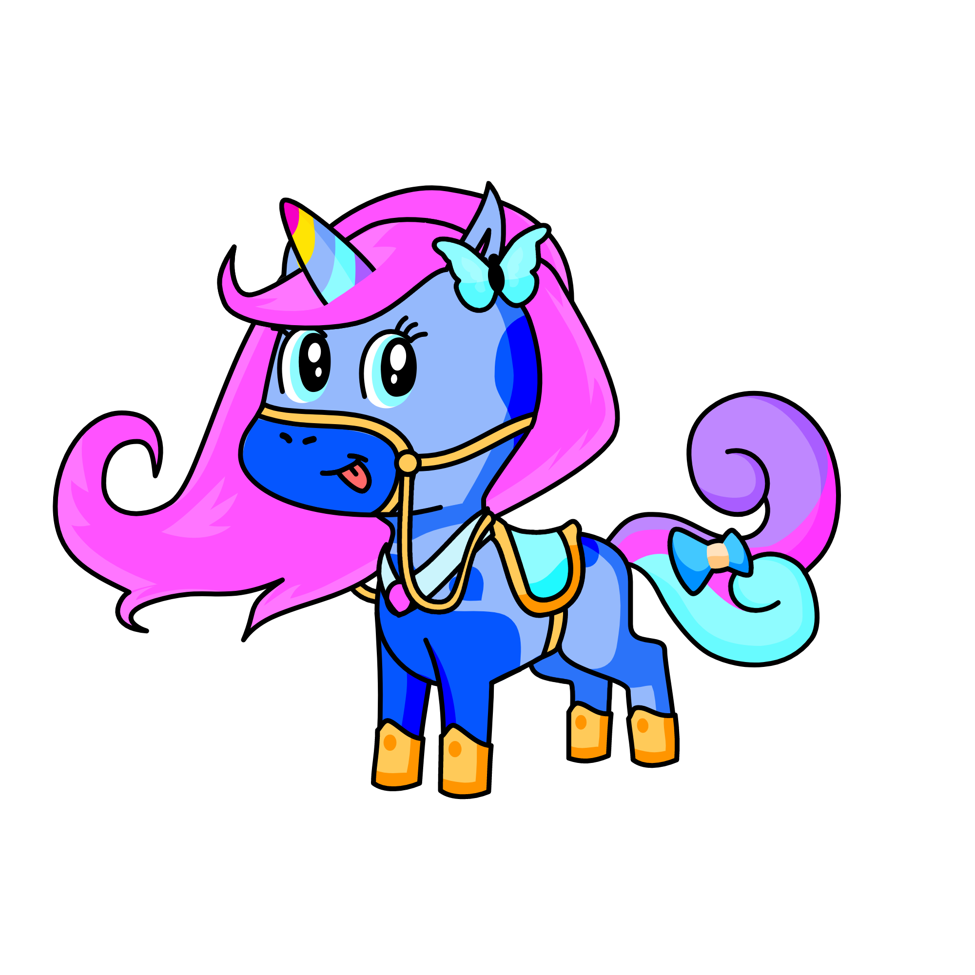 Pinky, the unicorn