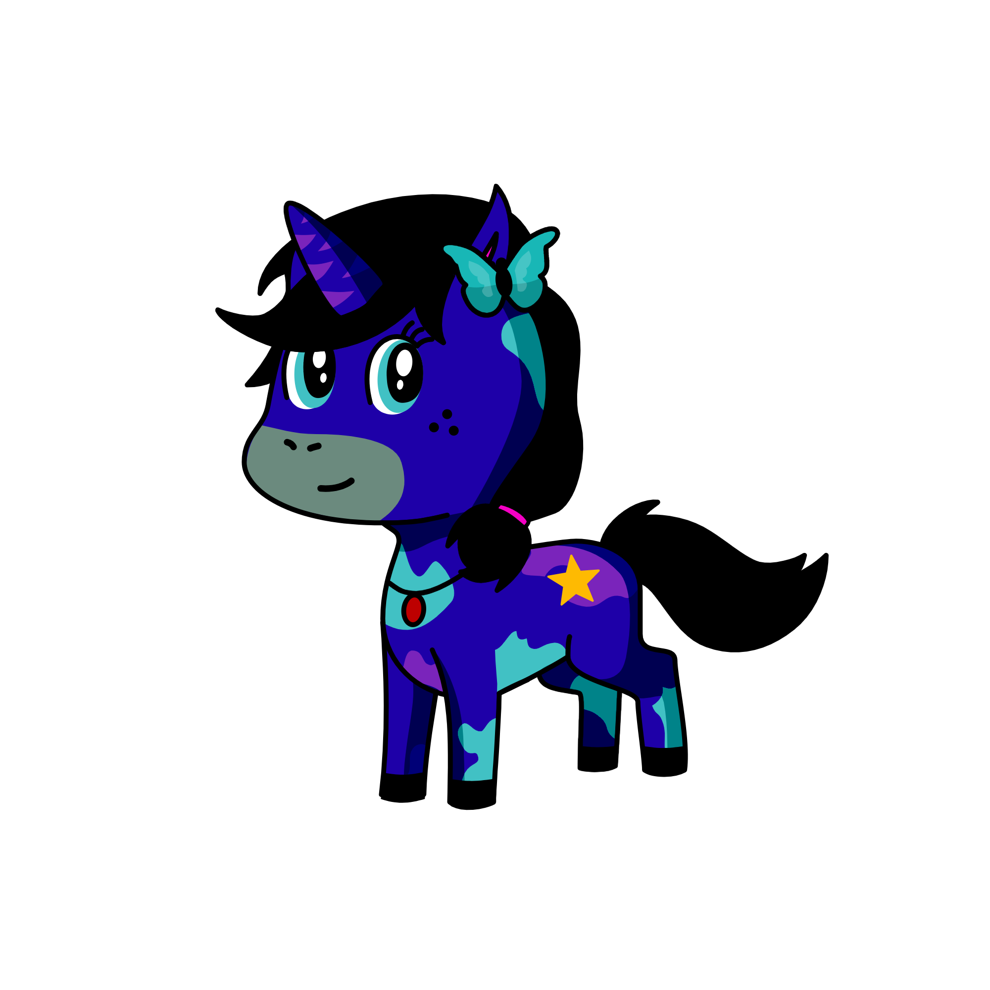Midnight, the unicorn