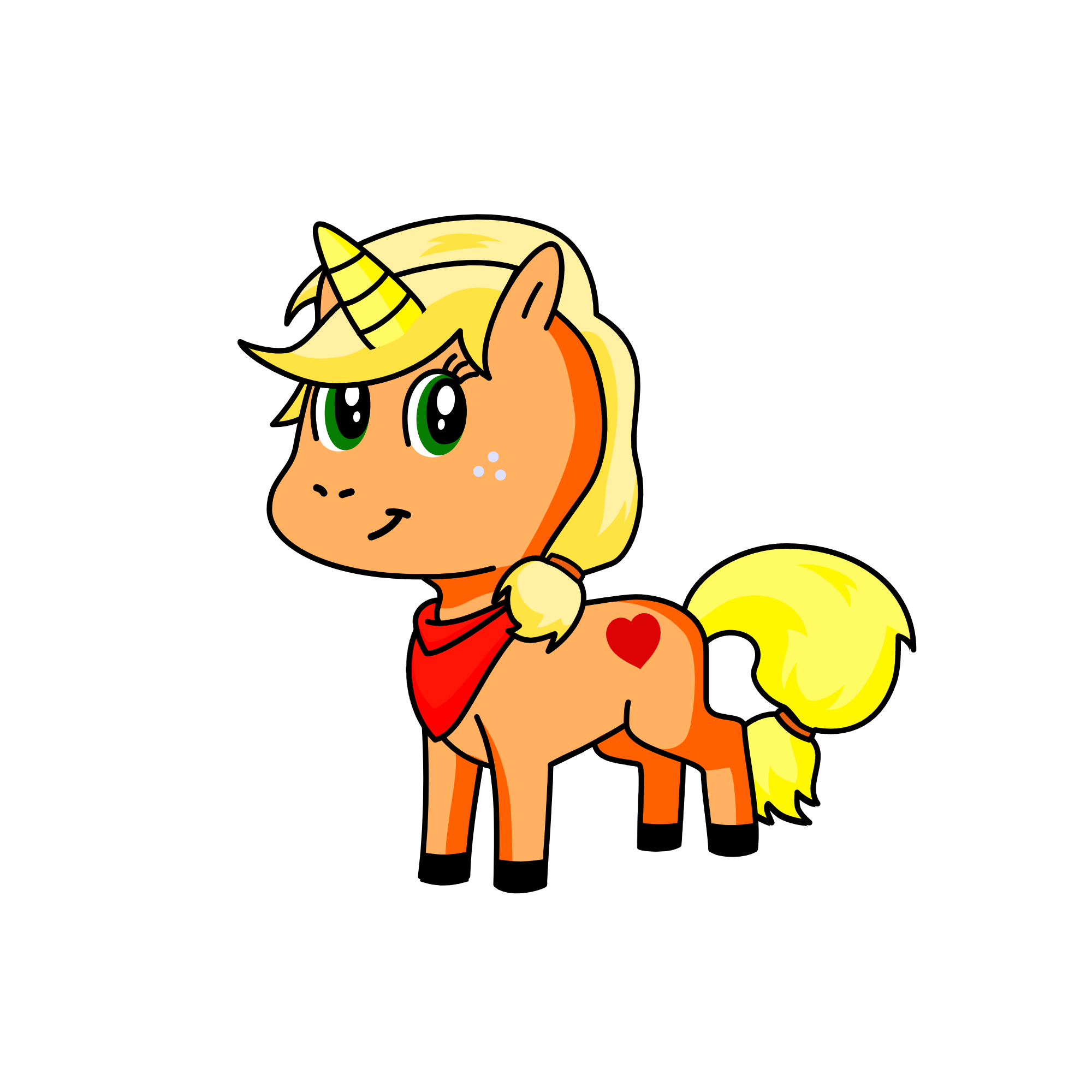 Applejack, the unicorn