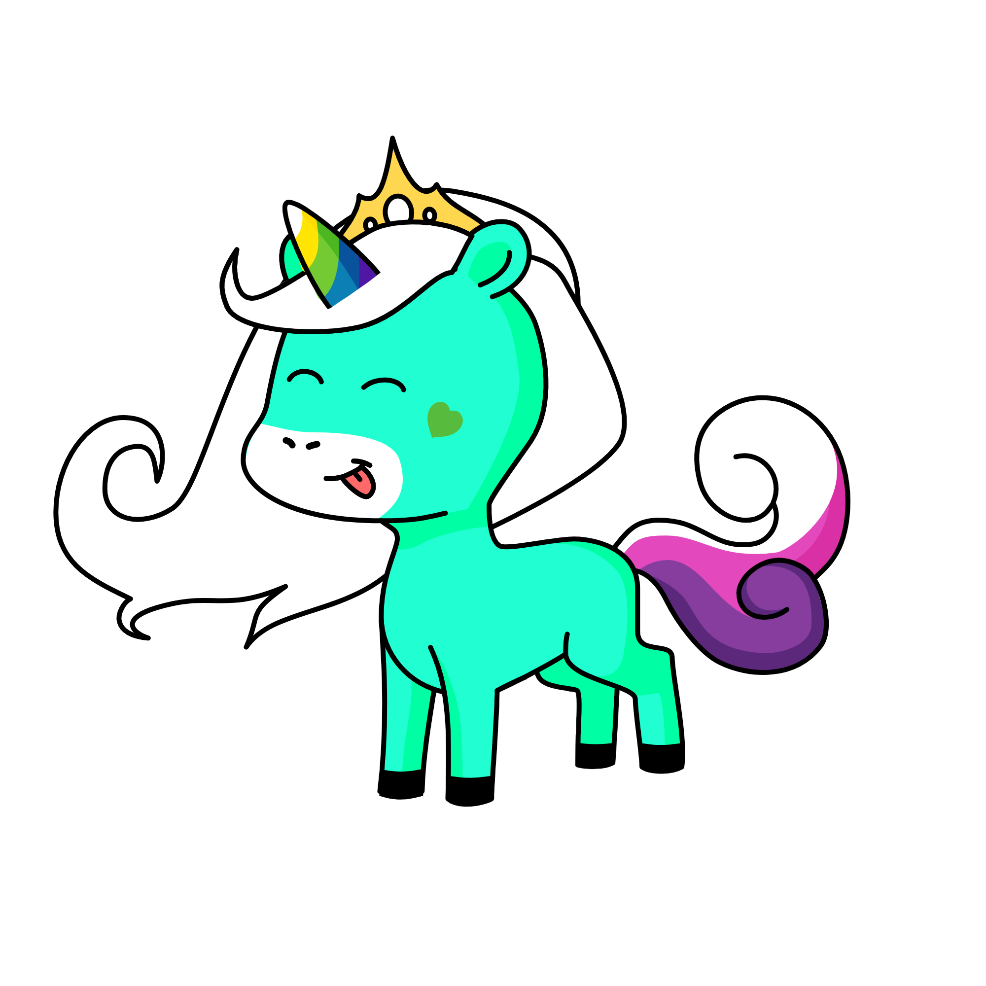 bleuy, the unicorn