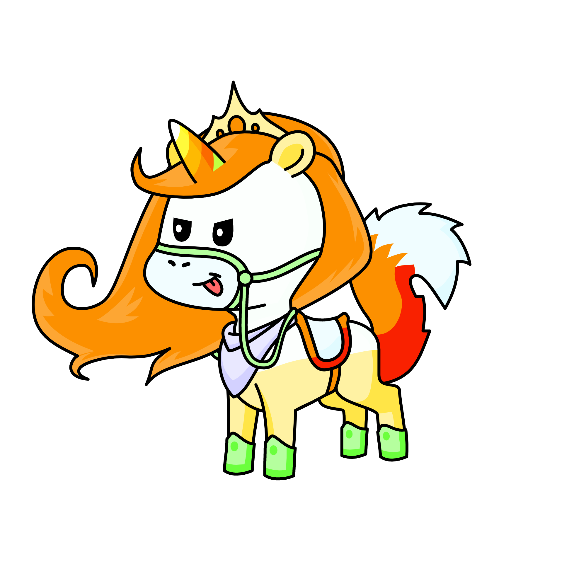 Princess Fire Fox, the unicorn