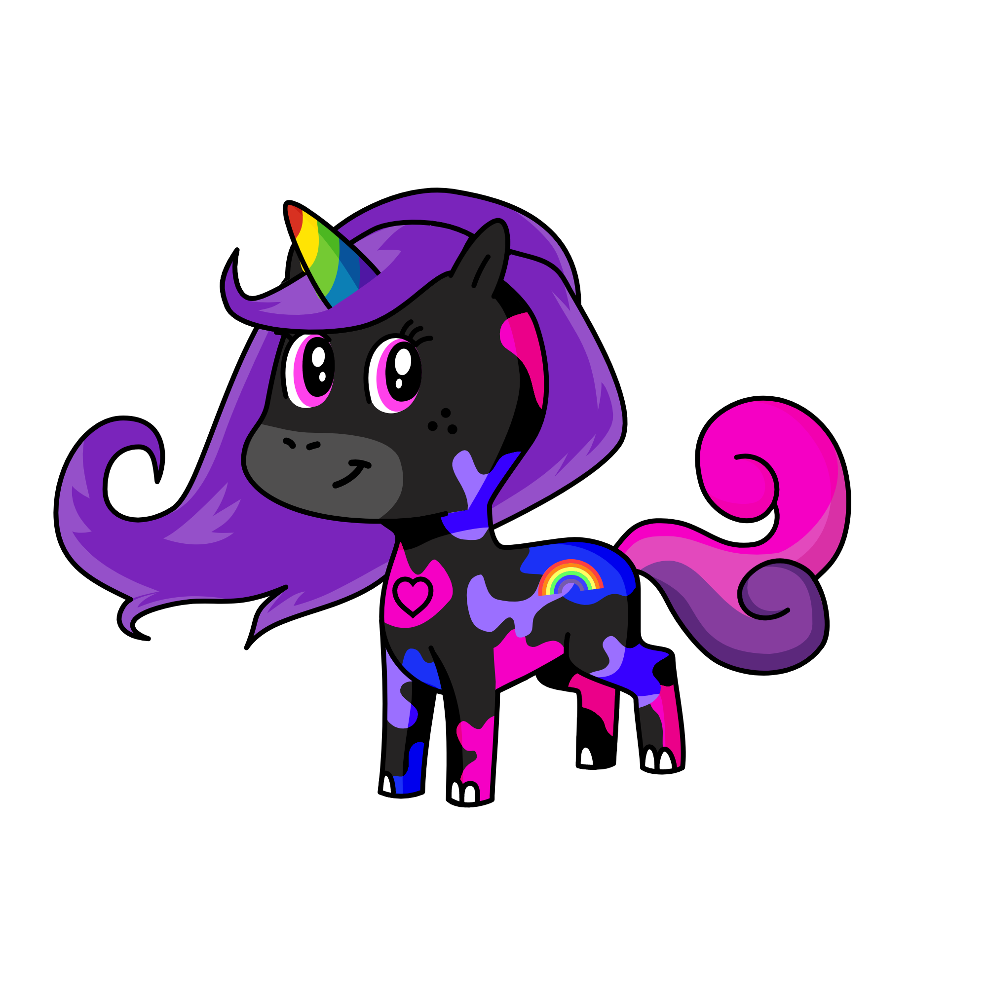 Black Angel, the unicorn