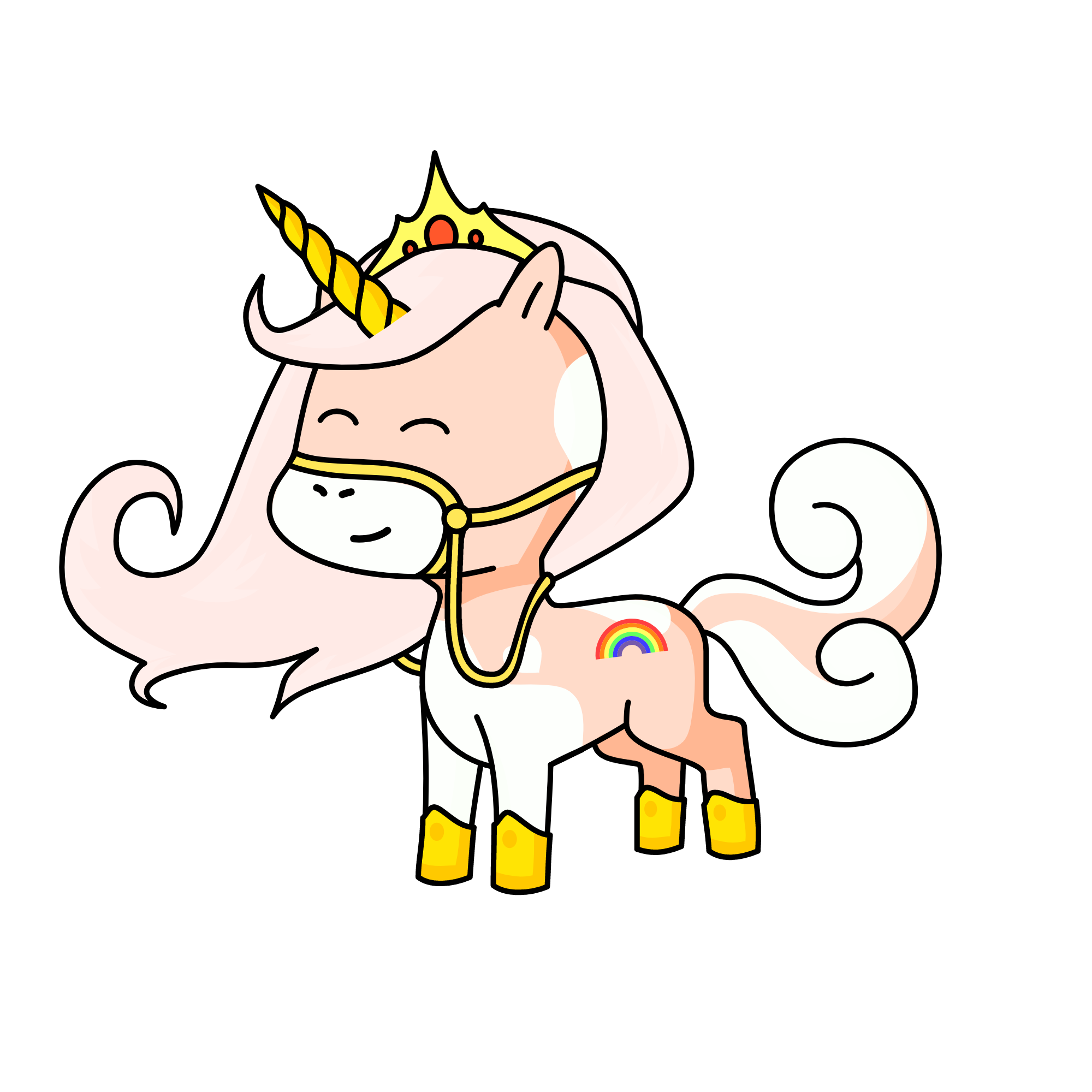 Peachnade, the unicorn