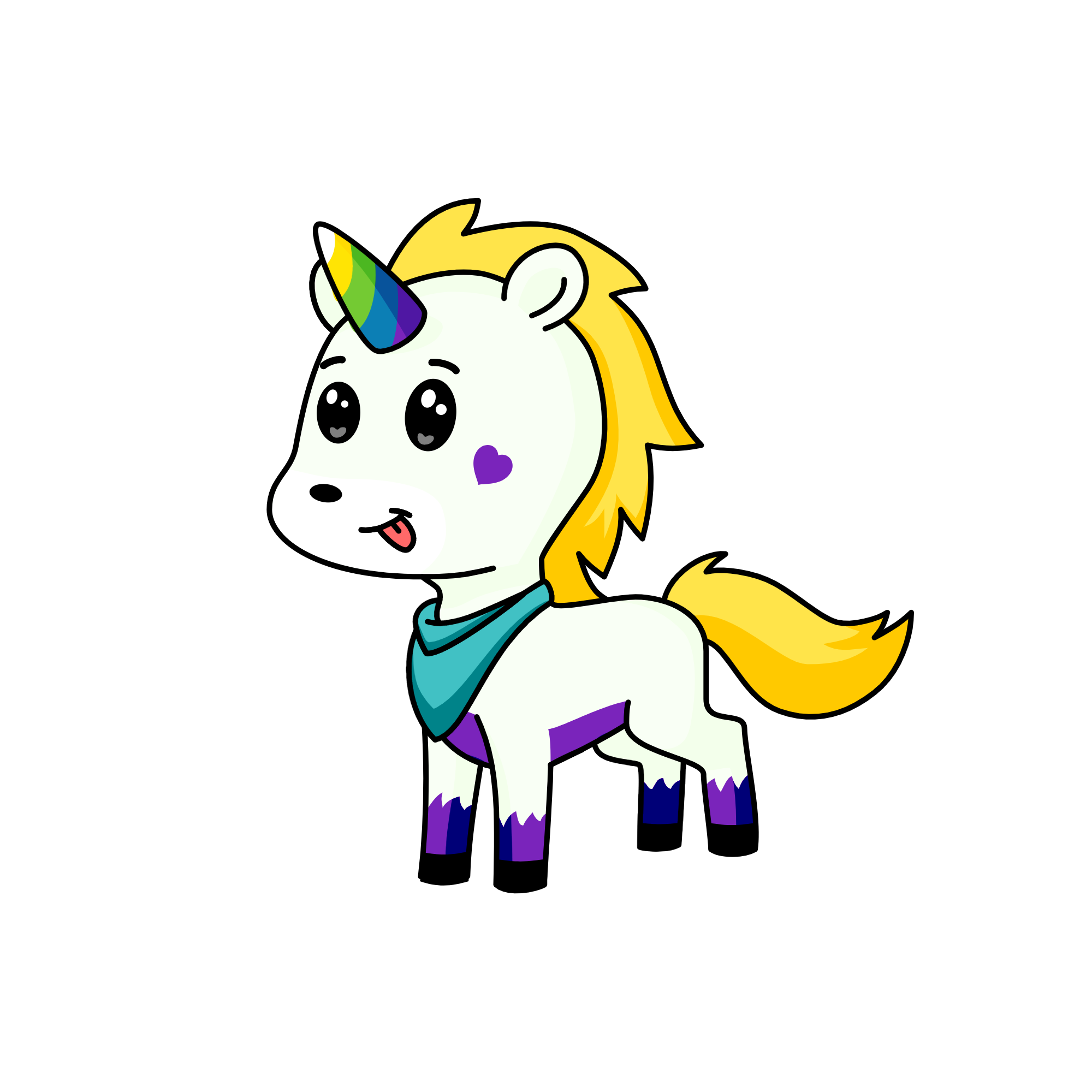 Floof, the unicorn