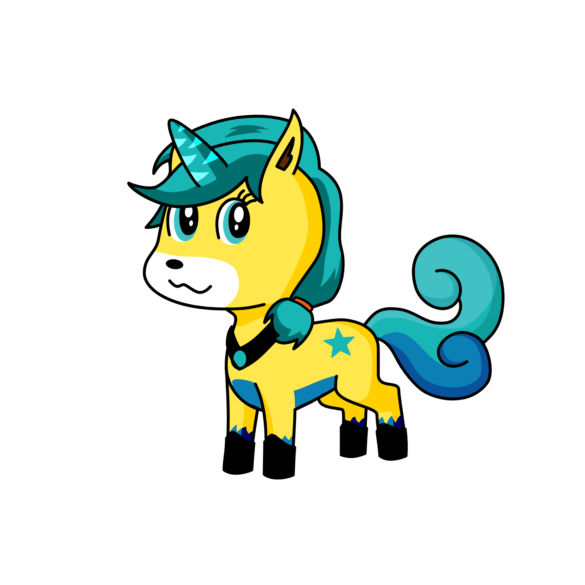 hatsune miku, the unicorn