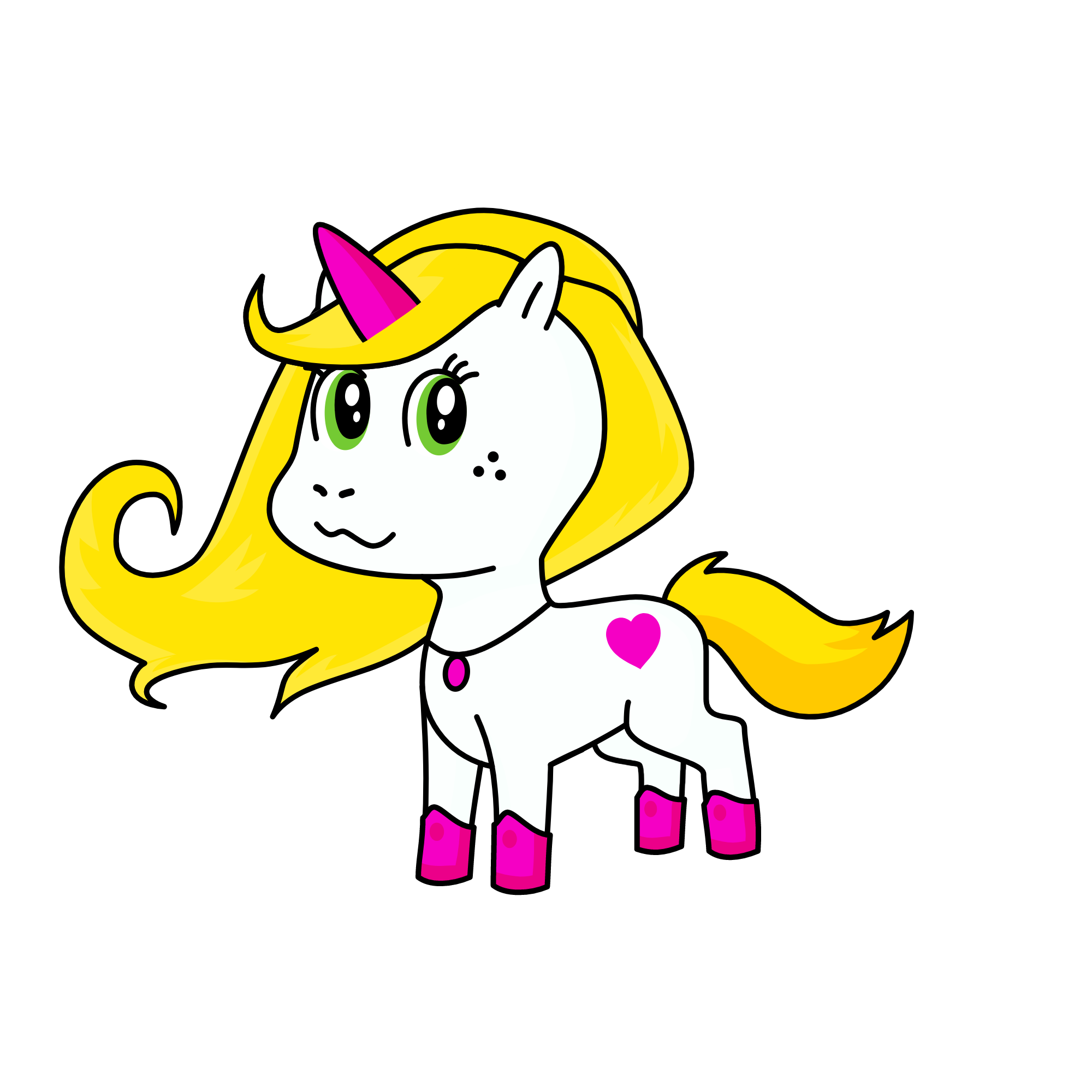 Pinky, the unicorn