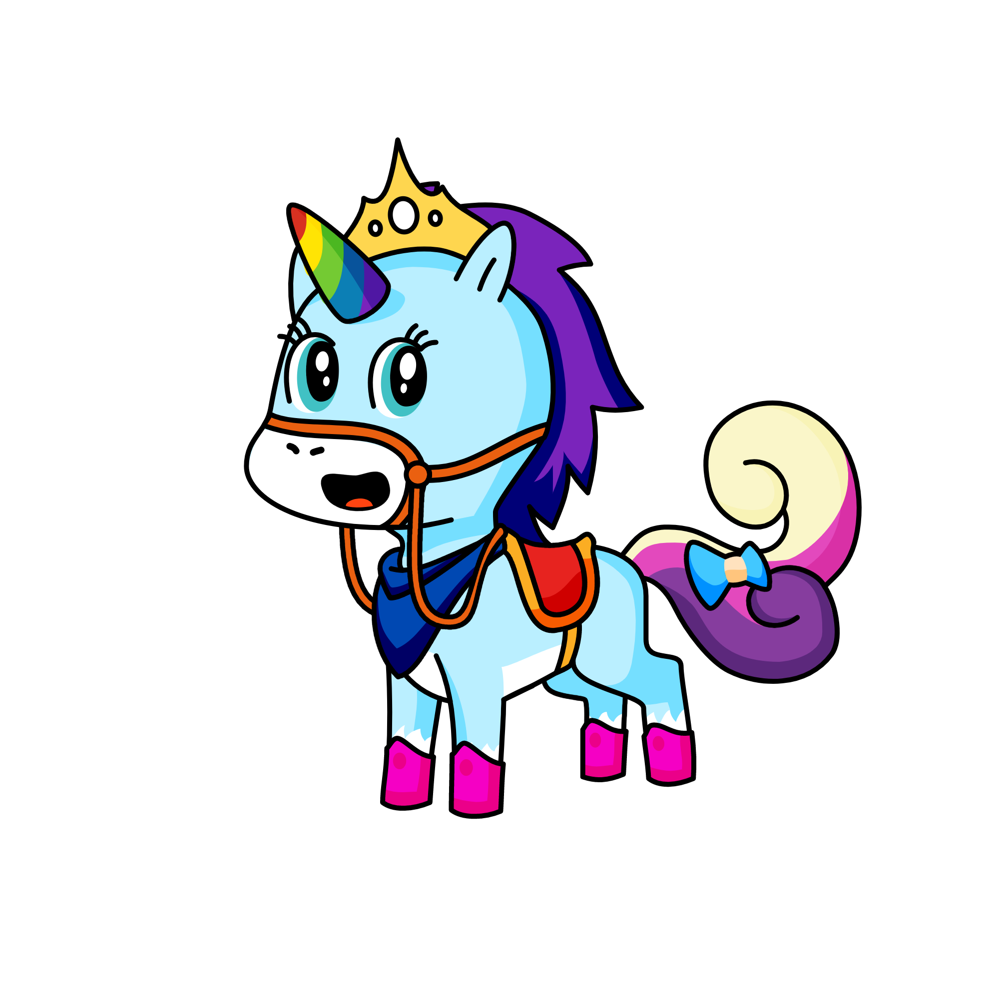 pony, the unicorn