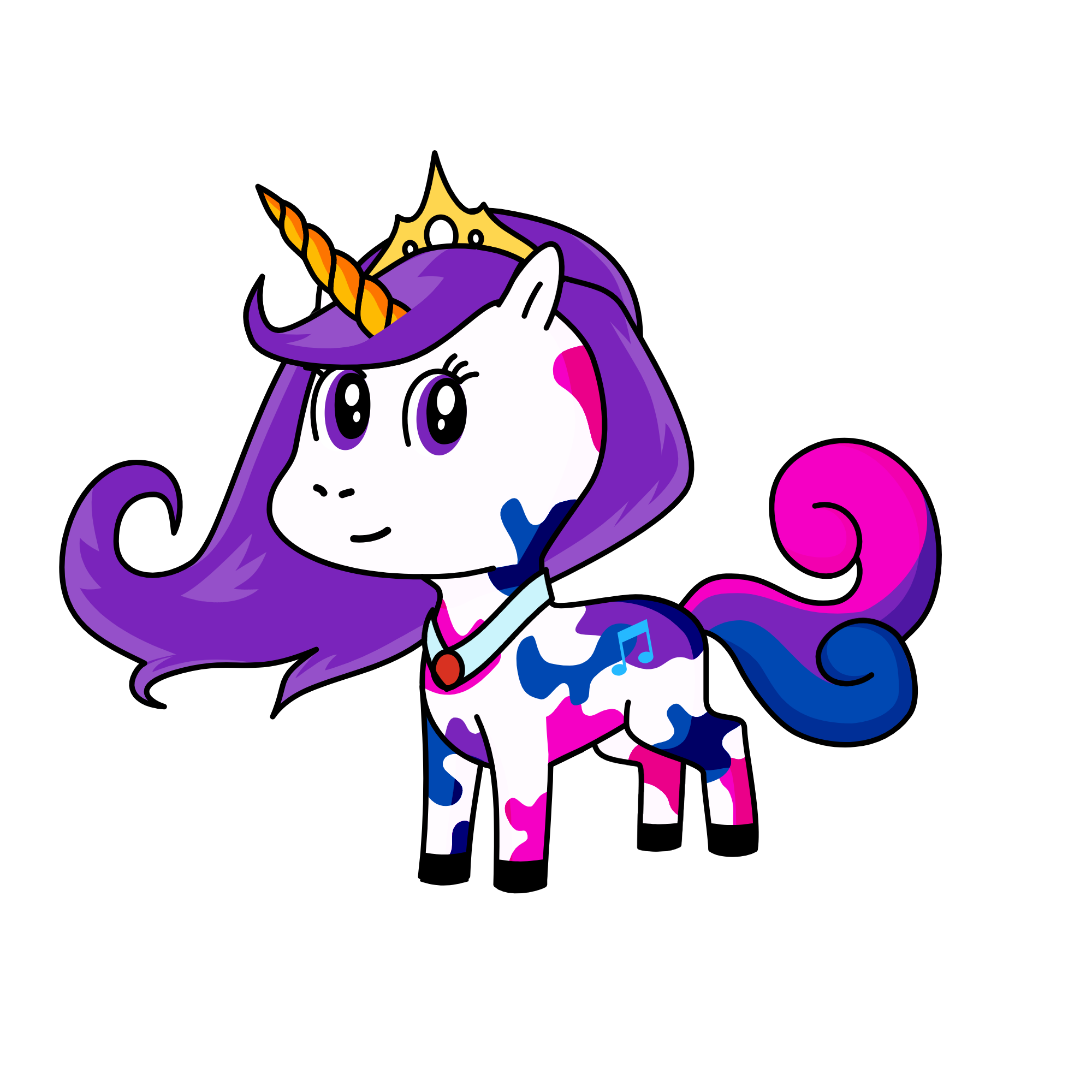 Princess Cloud, the unicorn